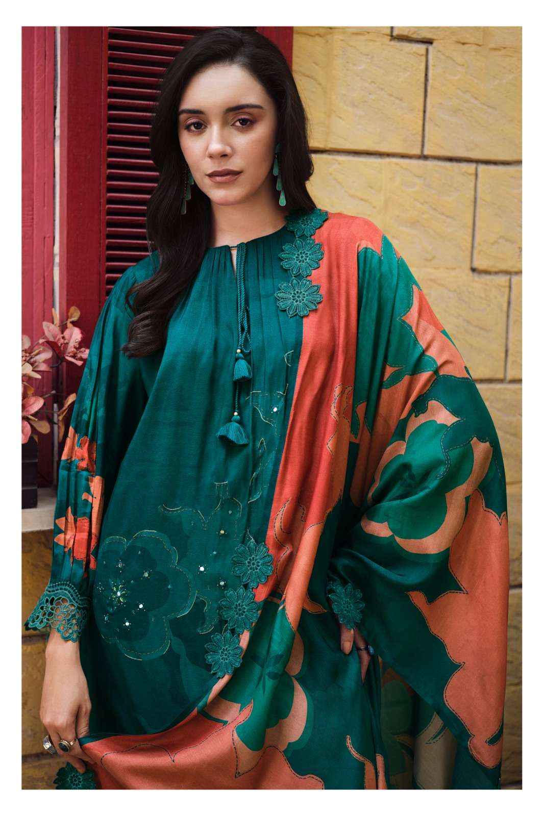 Varsha House Of Tulips Premium Designs Muslin Dress _ Wholesale Kapda Bazaar ( 5 Pcs Catalog )