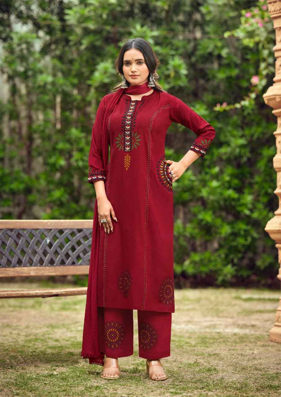 Woodee Saanvi Rayon Kurti Combo Collection _ Latest Catalogue Wholesale Price ( 6 Pcs Catalog )