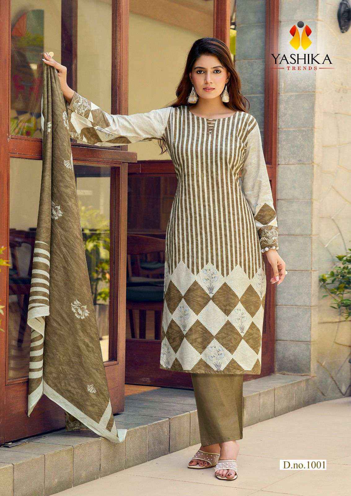 Yashika Ziana Premium Wear Cotton Dress Material Surat Wholesaler ( 8 Pcs Catalogue )