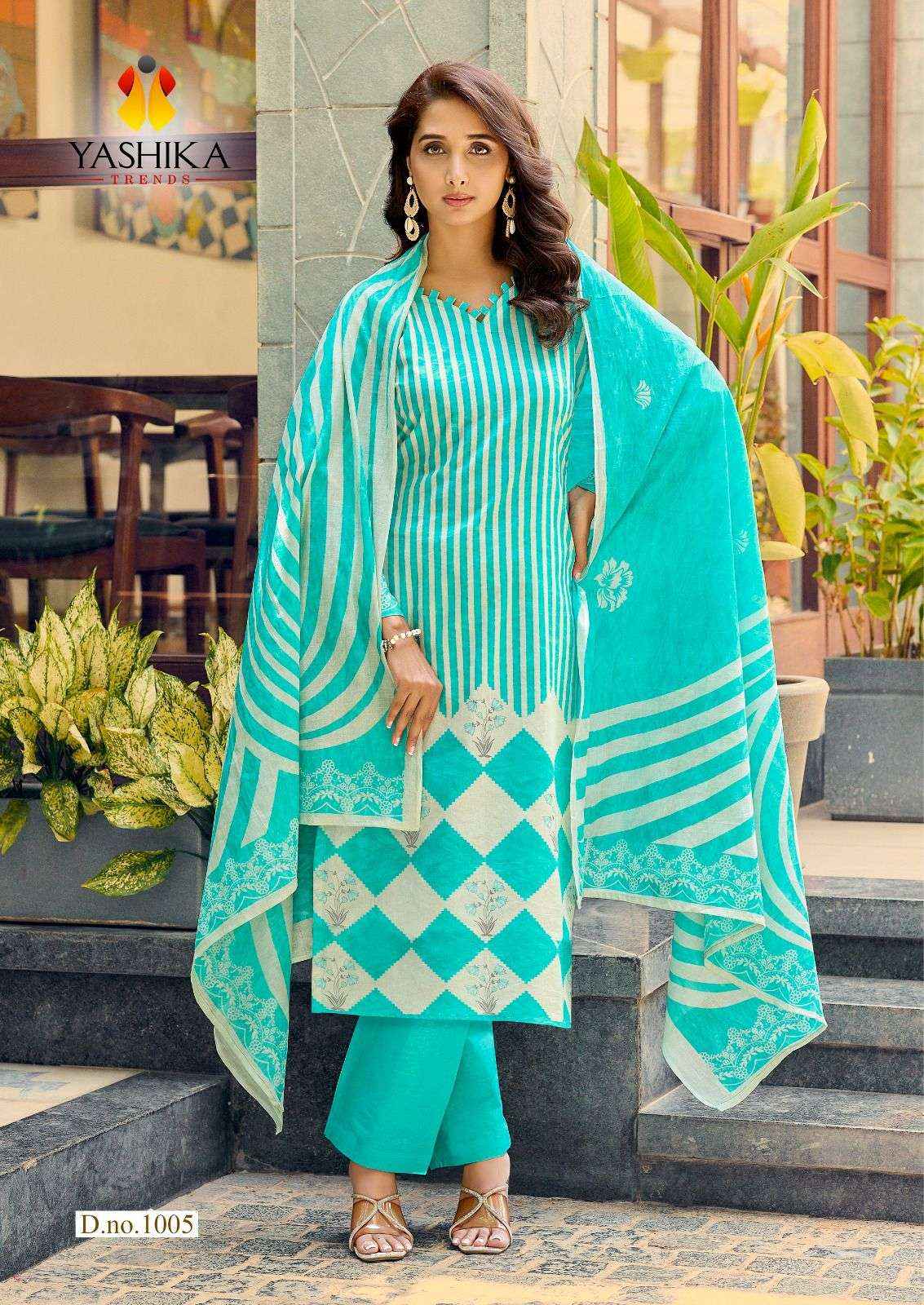 Yashika Ziana Premium Wear Cotton Dress Material Surat Wholesaler ( 8 Pcs Catalogue )