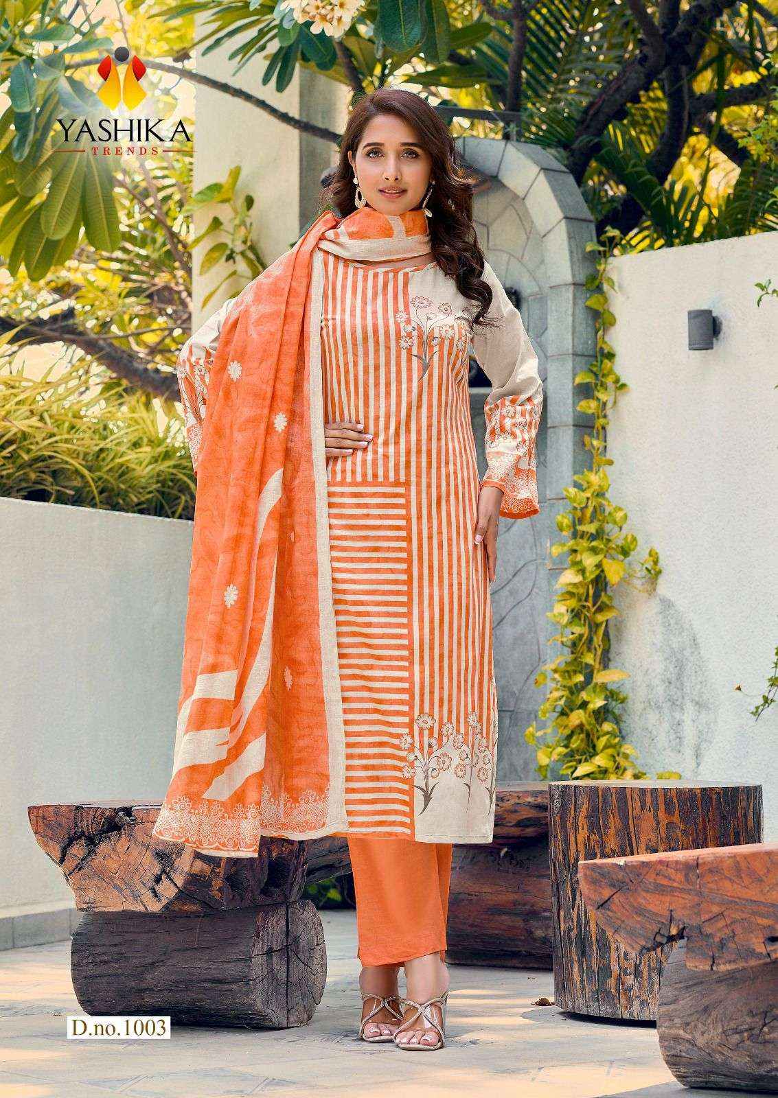 Yashika Ziana Premium Wear Cotton Dress Material Surat Wholesaler ( 8 Pcs Catalogue )