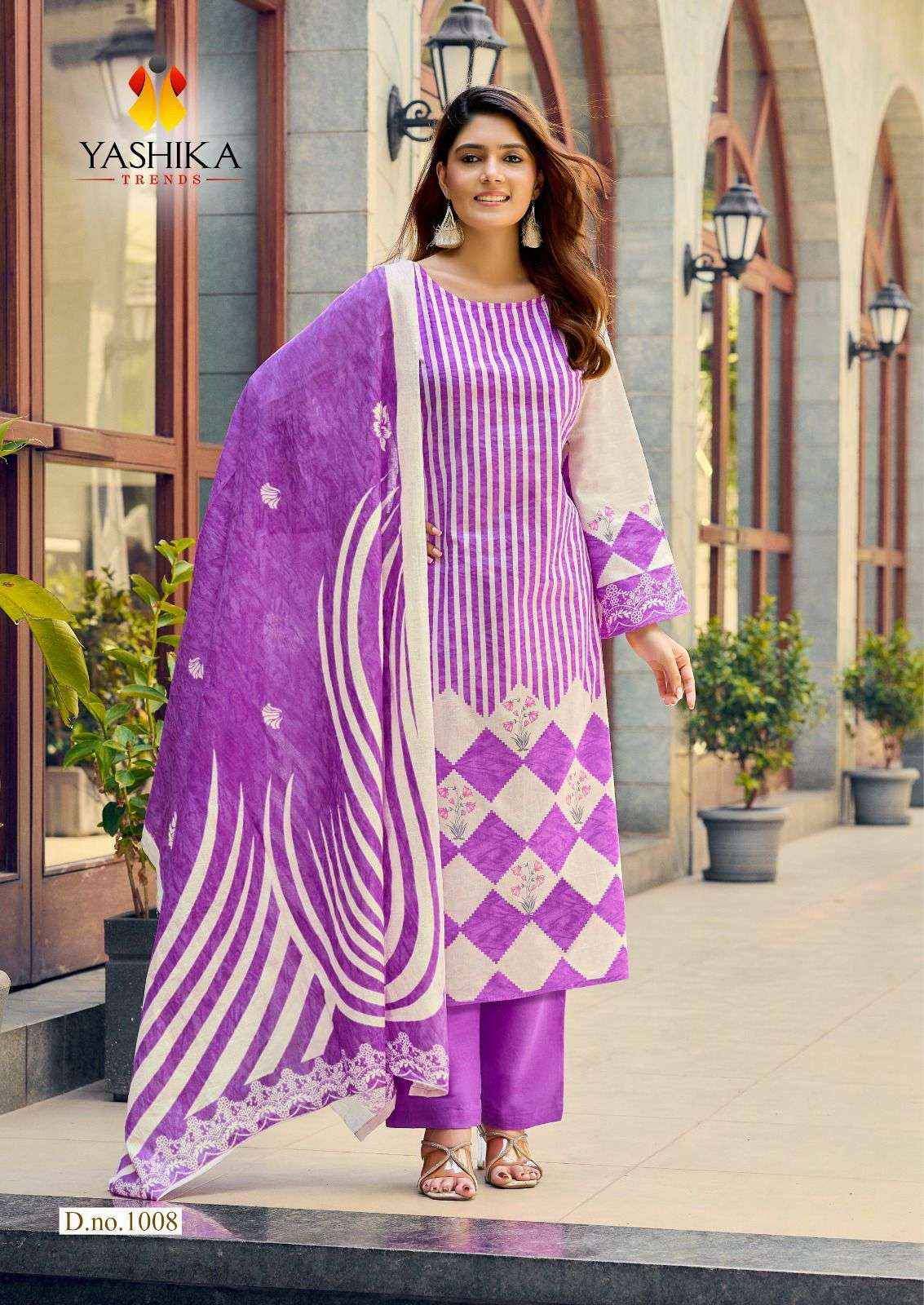 Yashika Ziana Premium Wear Cotton Dress Material Surat Wholesaler ( 8 Pcs Catalogue )