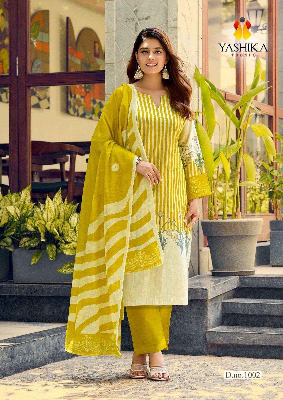 Yashika Ziana Premium Wear Cotton Dress Material Surat Wholesaler ( 8 Pcs Catalogue )