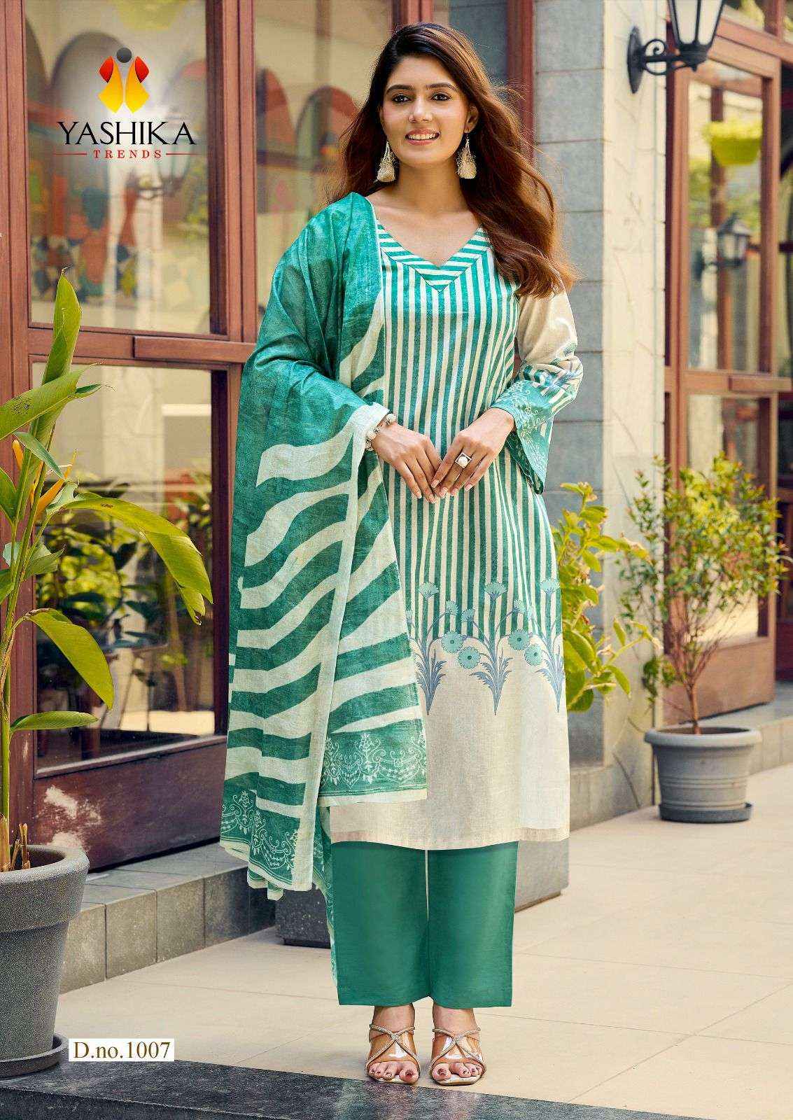 Yashika Ziana Premium Wear Cotton Dress Material Surat Wholesaler ( 8 Pcs Catalogue )