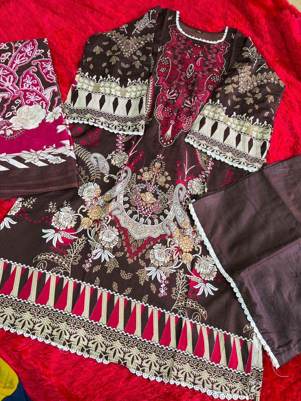 AALIZ PRINTS BIN SAHEED VOL 16 READY MADE COLLECTION _ SURAT WHOLESALE MARKET PRICE ( 4 PCS CATALOG )