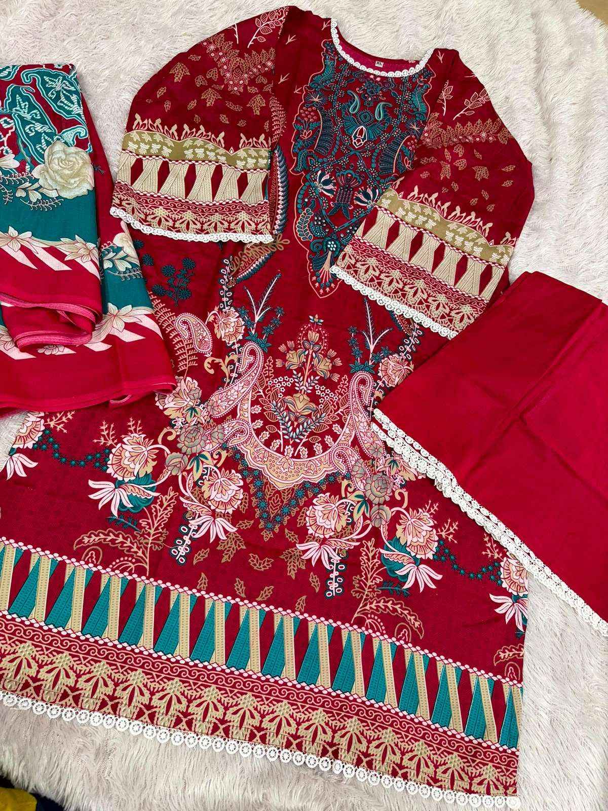 AALIZ PRINTS BIN SAHEED VOL 17 READY MADE COLLECTION _ SURAT WHOLESALE MARKET PRICE ( 4 PCS CATALOG )