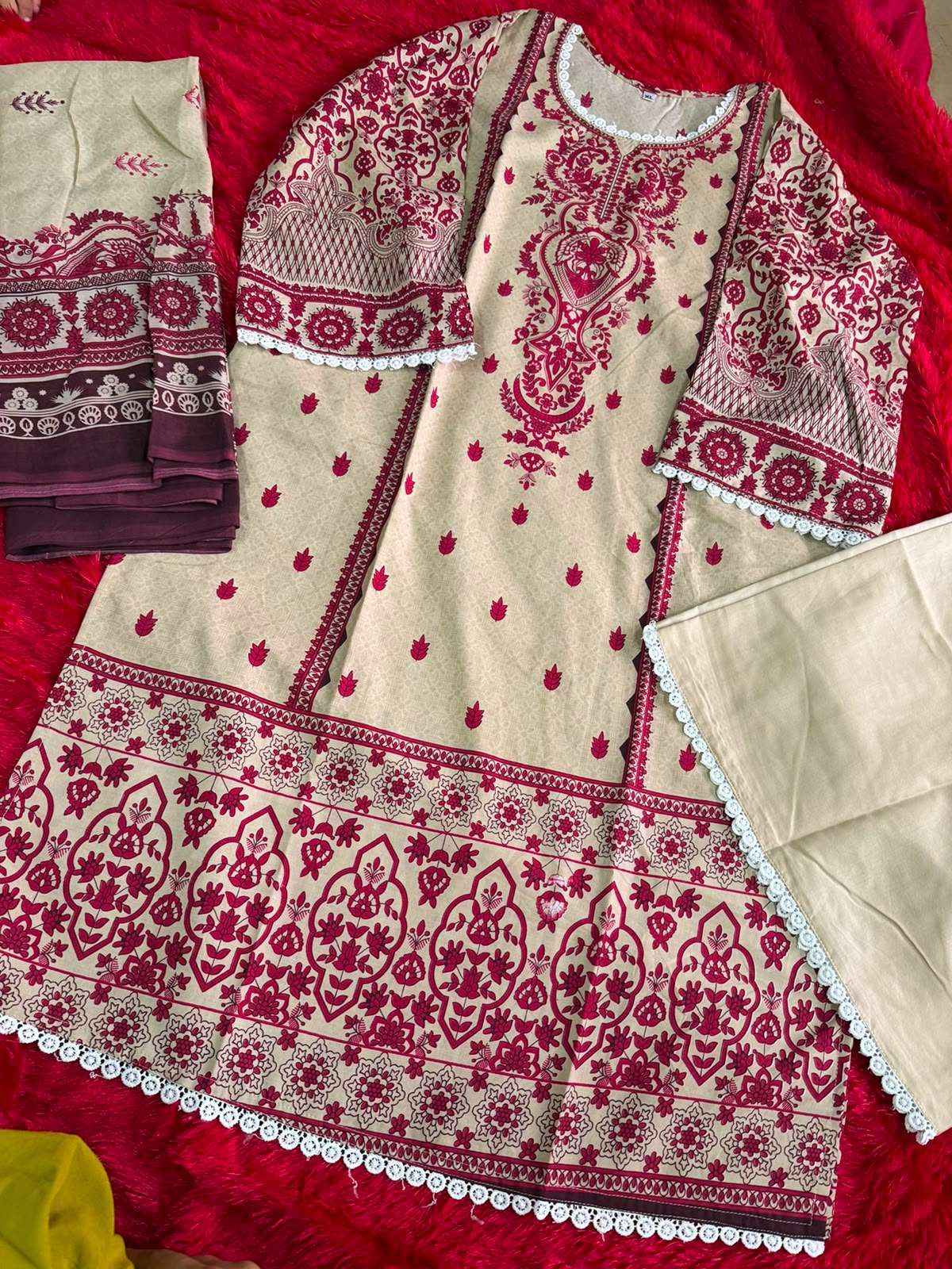 AALIZ PRINTS BIN SAHEED VOL 17 READY MADE COLLECTION _ SURAT WHOLESALE MARKET PRICE ( 4 PCS CATALOG )