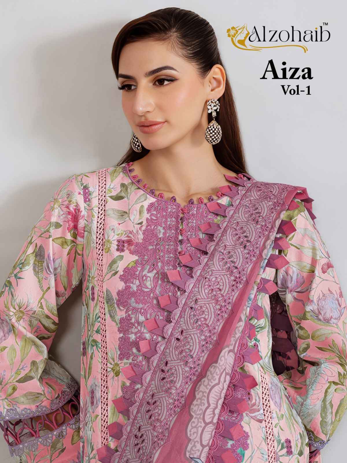 Al Zohaib Aiza Vol 1 Cotton Salwar Suit _ Surat Wholesale Market Price ( 4 Pcs Catalog )