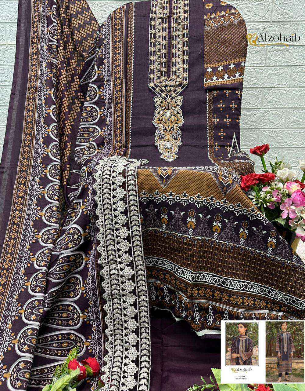 Al Zohaib Zaynah Vol 1 Cotton Dress Material _ Surat Wholesale Market ( 4 pcs Catalogue )