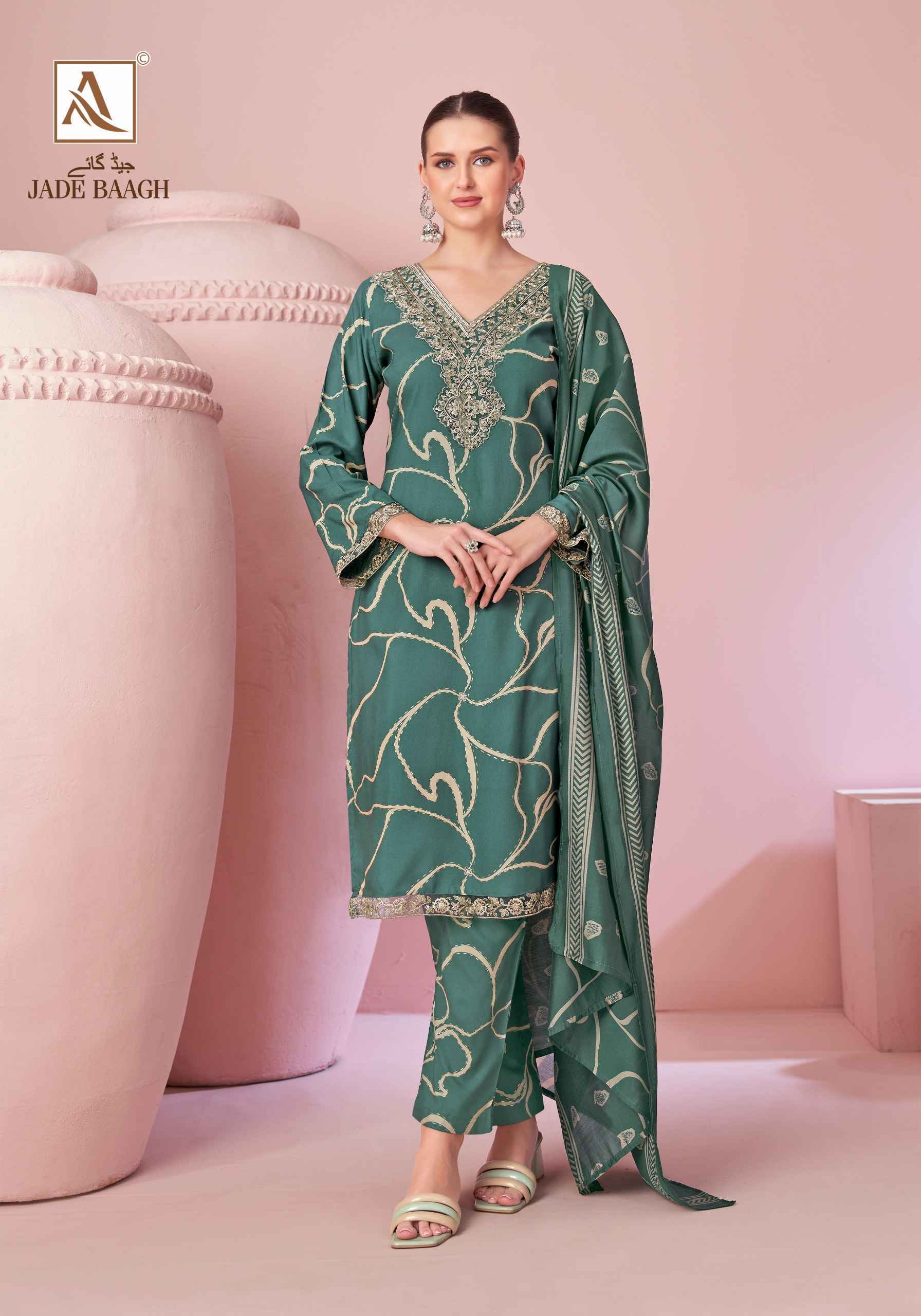 Alok Jade Bagh Viscose Reyon Dress Material Wholesale Online Shopping ( 6 pcs Catalogue )
