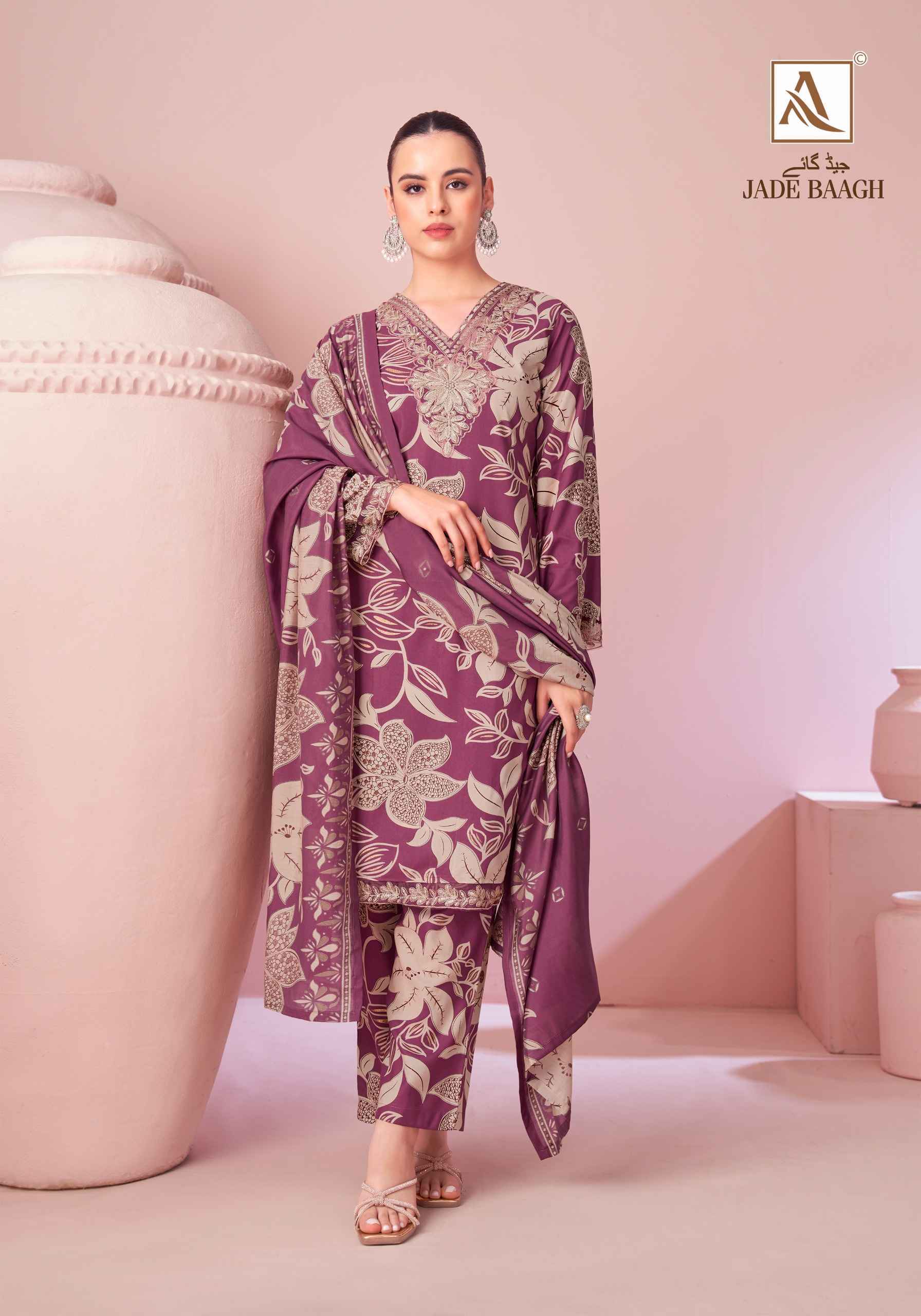 Alok Jade Bagh Viscose Reyon Dress Material Wholesale Online Shopping ( 6 pcs Catalogue )