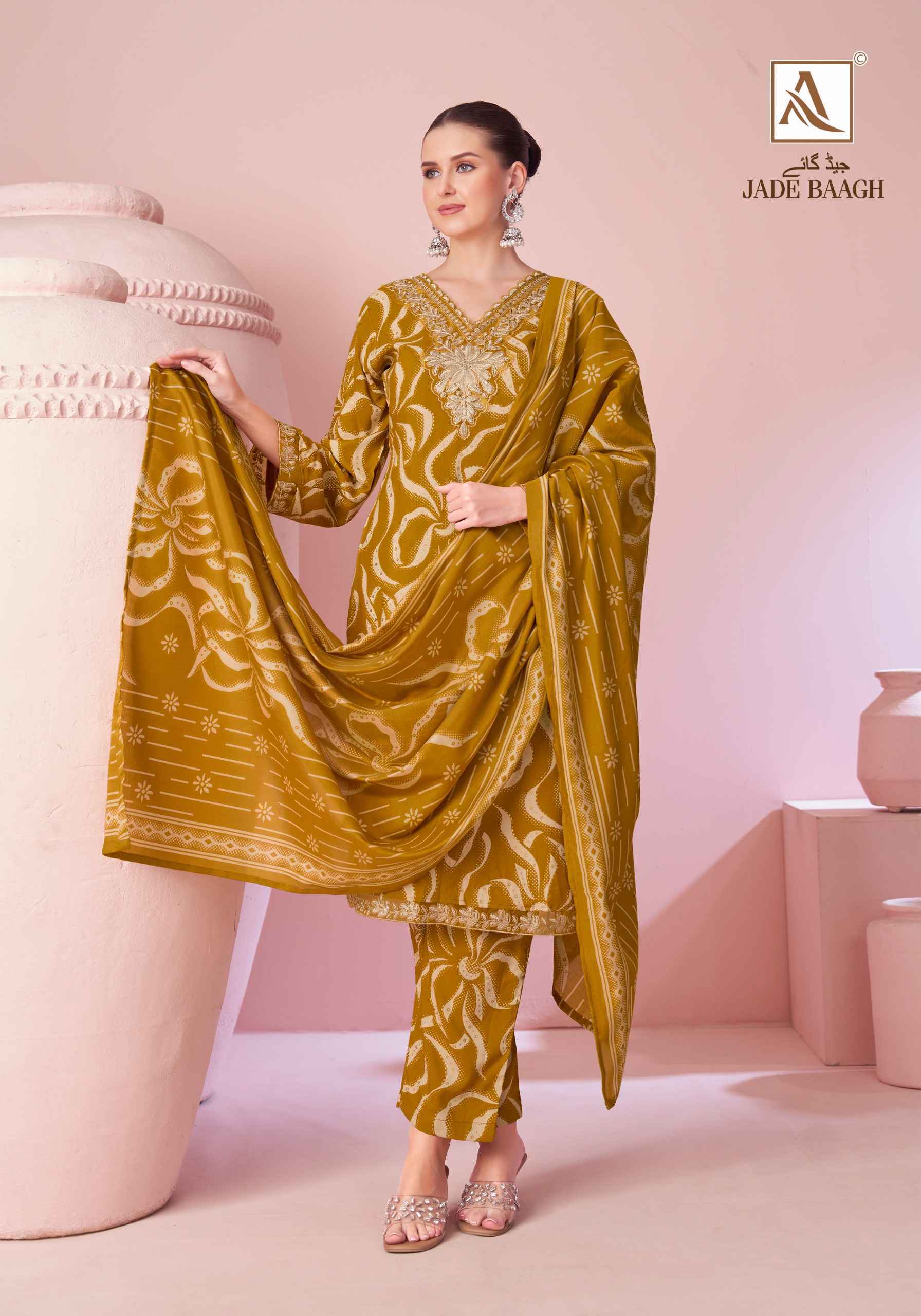 Alok Jade Bagh Viscose Reyon Dress Material Wholesale Online Shopping ( 6 pcs Catalogue )