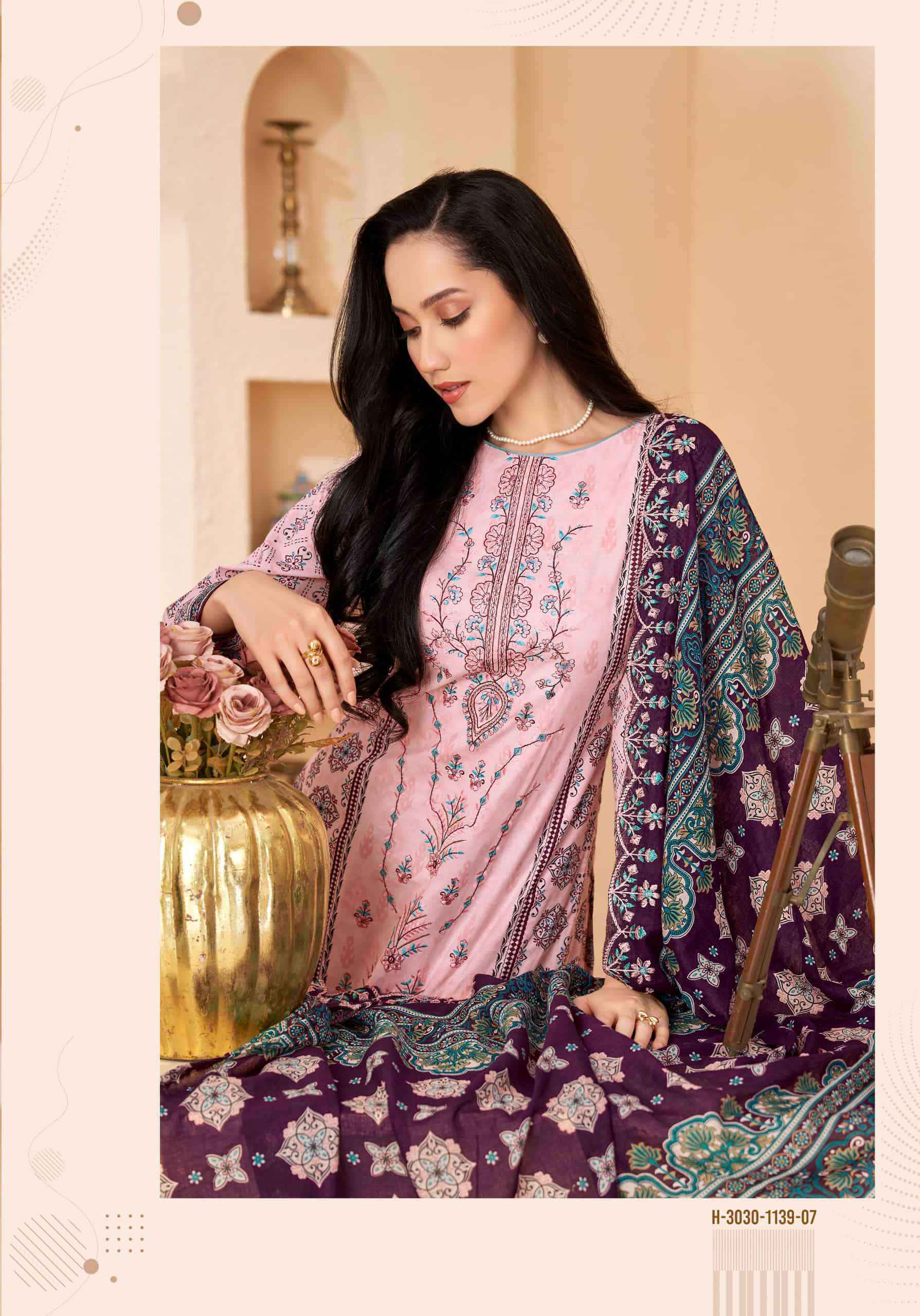 Alok Suit Anarkali Special Pure Cotton Exclusive Salwar Suit _ Surat Wholesale Market Price ( 8 Pcs Catalog )