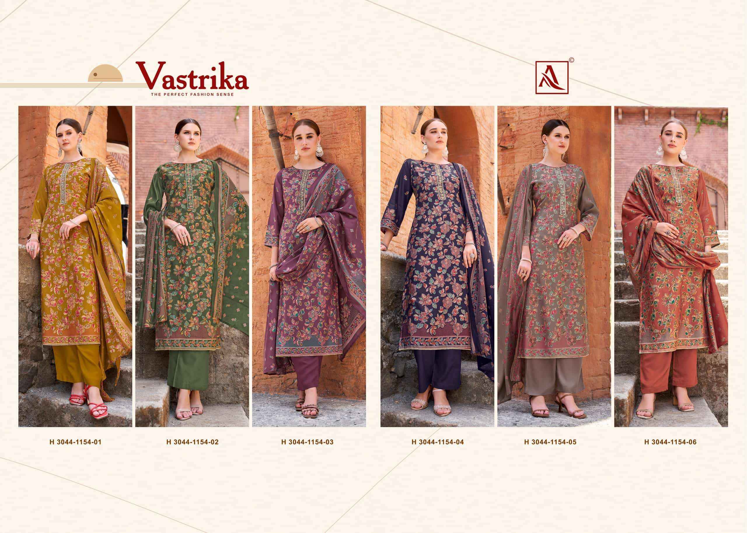 Alok Suit Vastrika Exclusive Ladies Suit Wholesale Price ( 6 Pcs Catalogue )