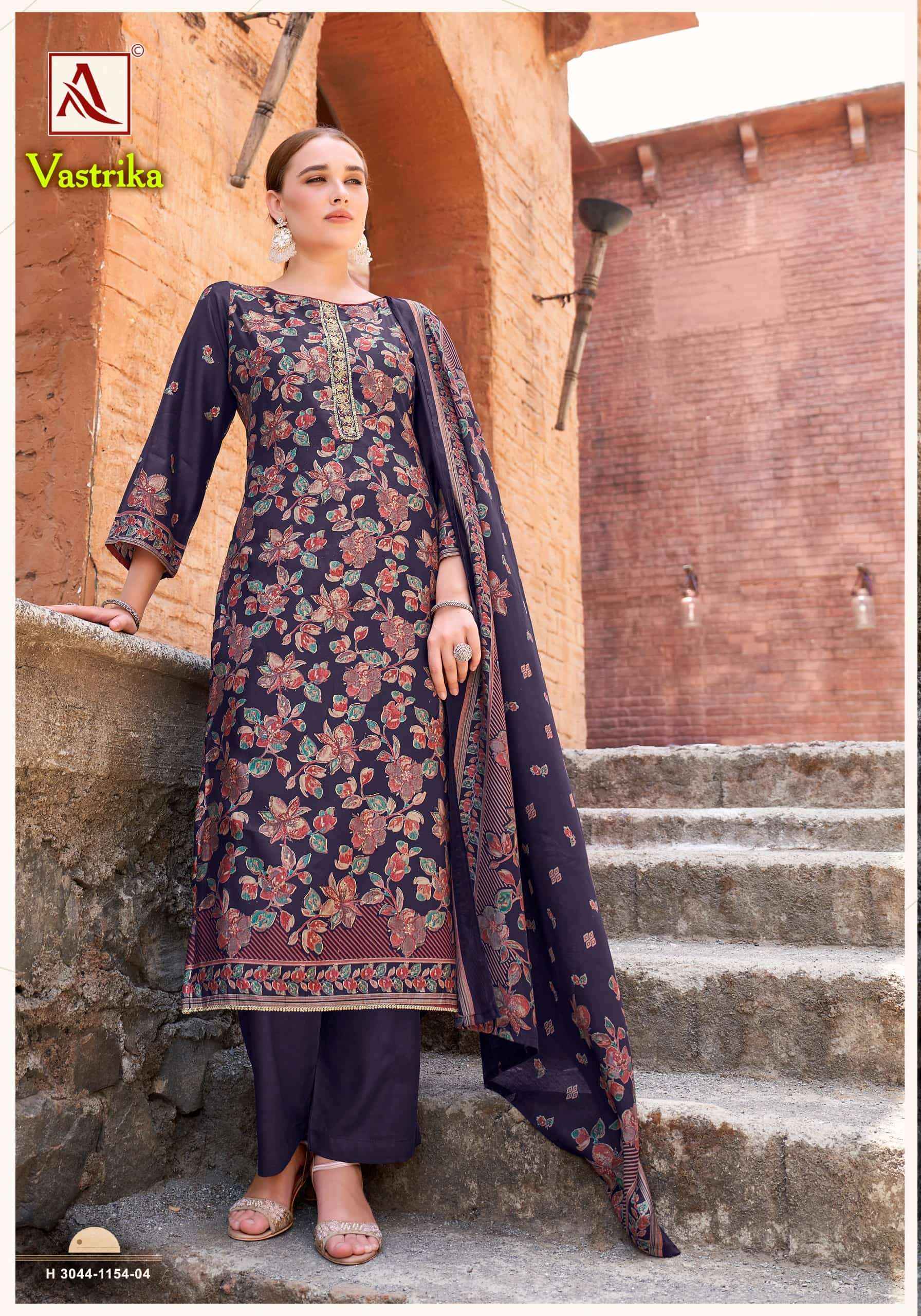 Alok Suit Vastrika Exclusive Ladies Suit Wholesale Price ( 6 Pcs Catalogue )