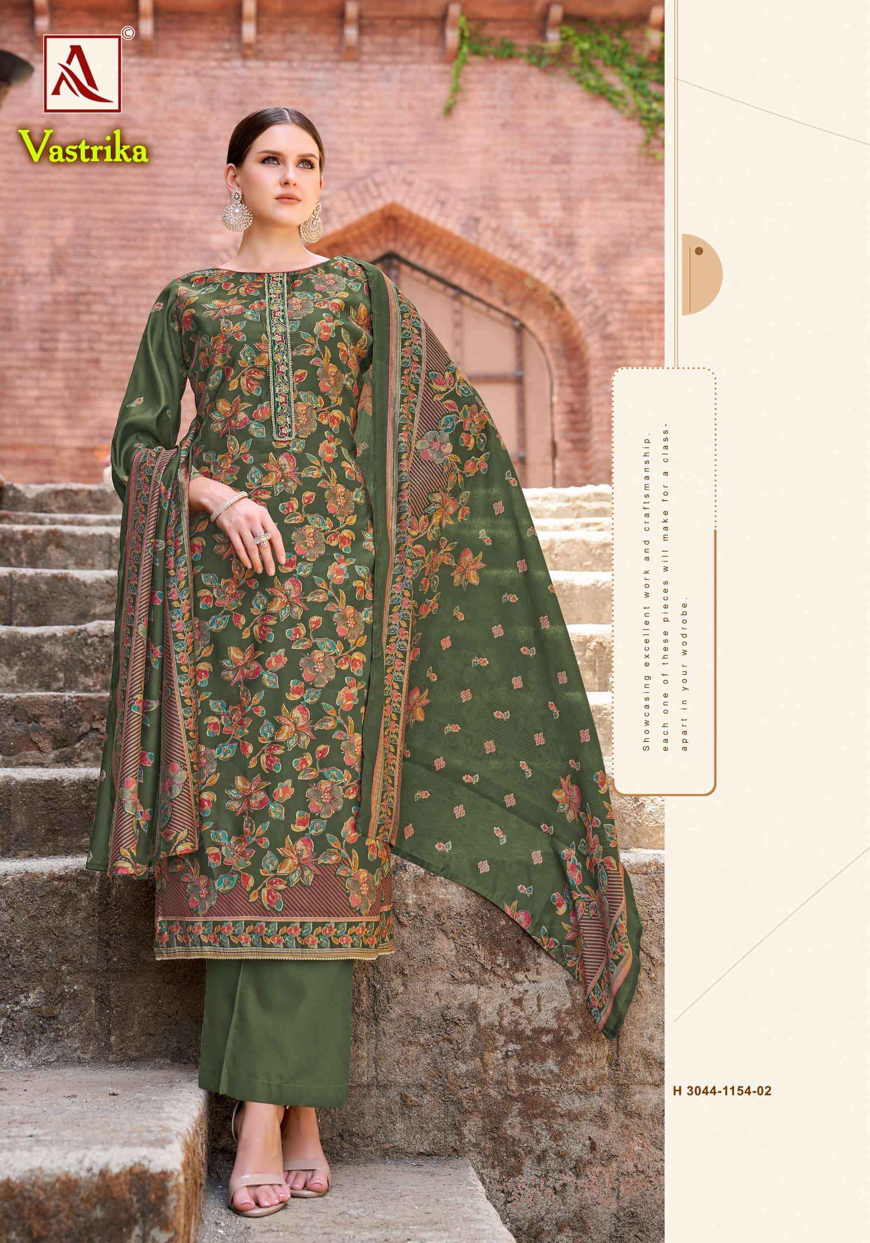 Alok Suit Vastrika Exclusive Ladies Suit Wholesale Price ( 6 Pcs Catalogue )