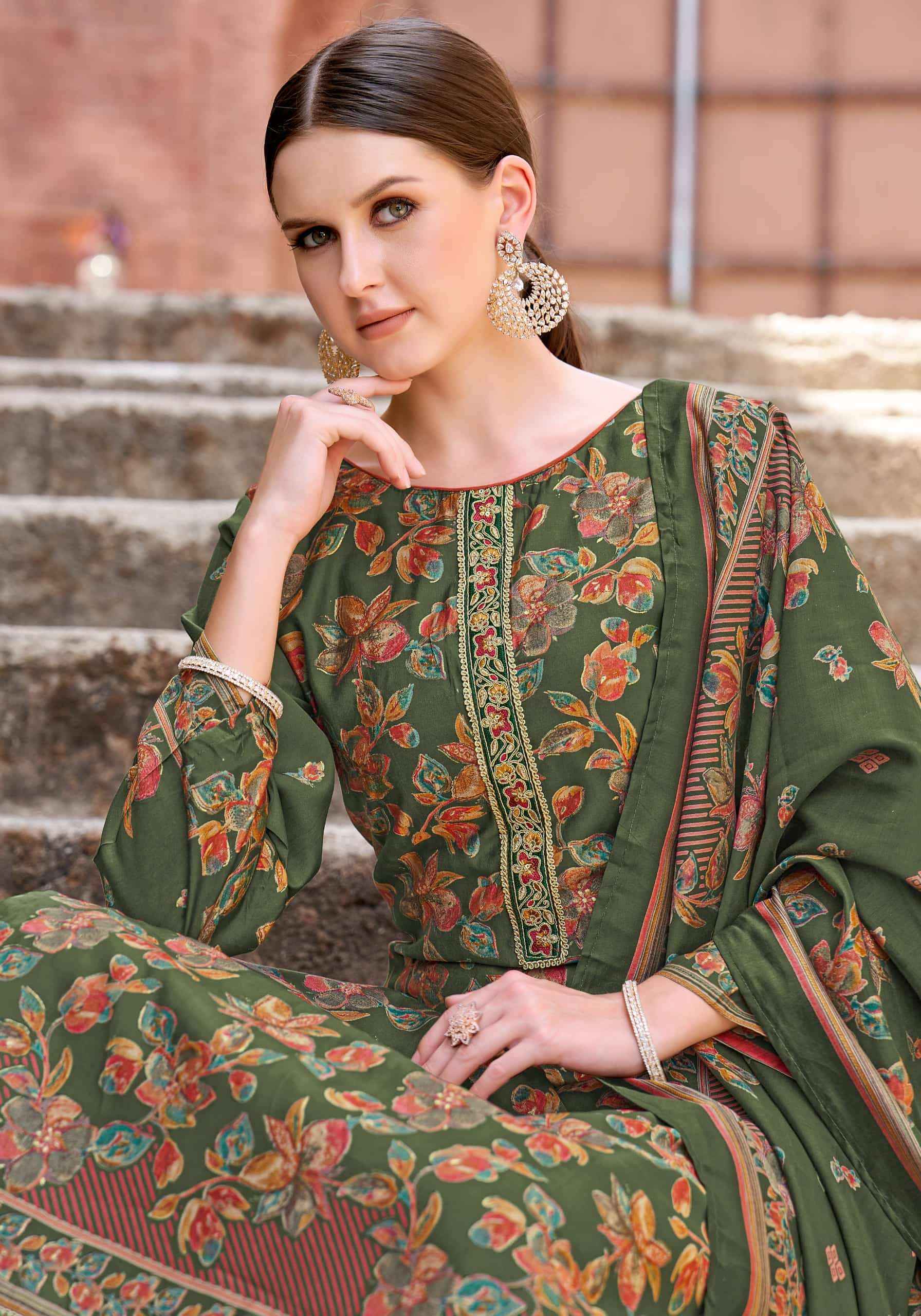 Alok Suit Vastrika Exclusive Ladies Suit Wholesale Price ( 6 Pcs Catalogue )