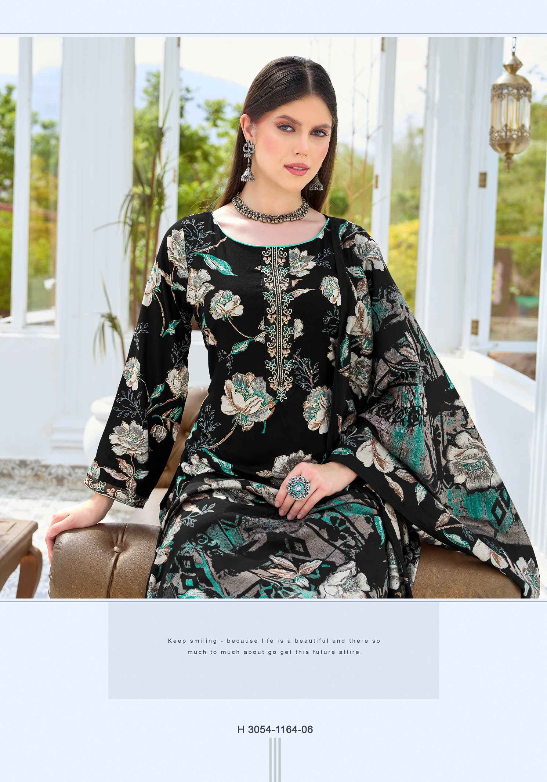 Alok Turkish Edition 15 Viscose Reyon Salwar Suit _ Surat Wholesale Market Price ( 5 Pcs Catalog )