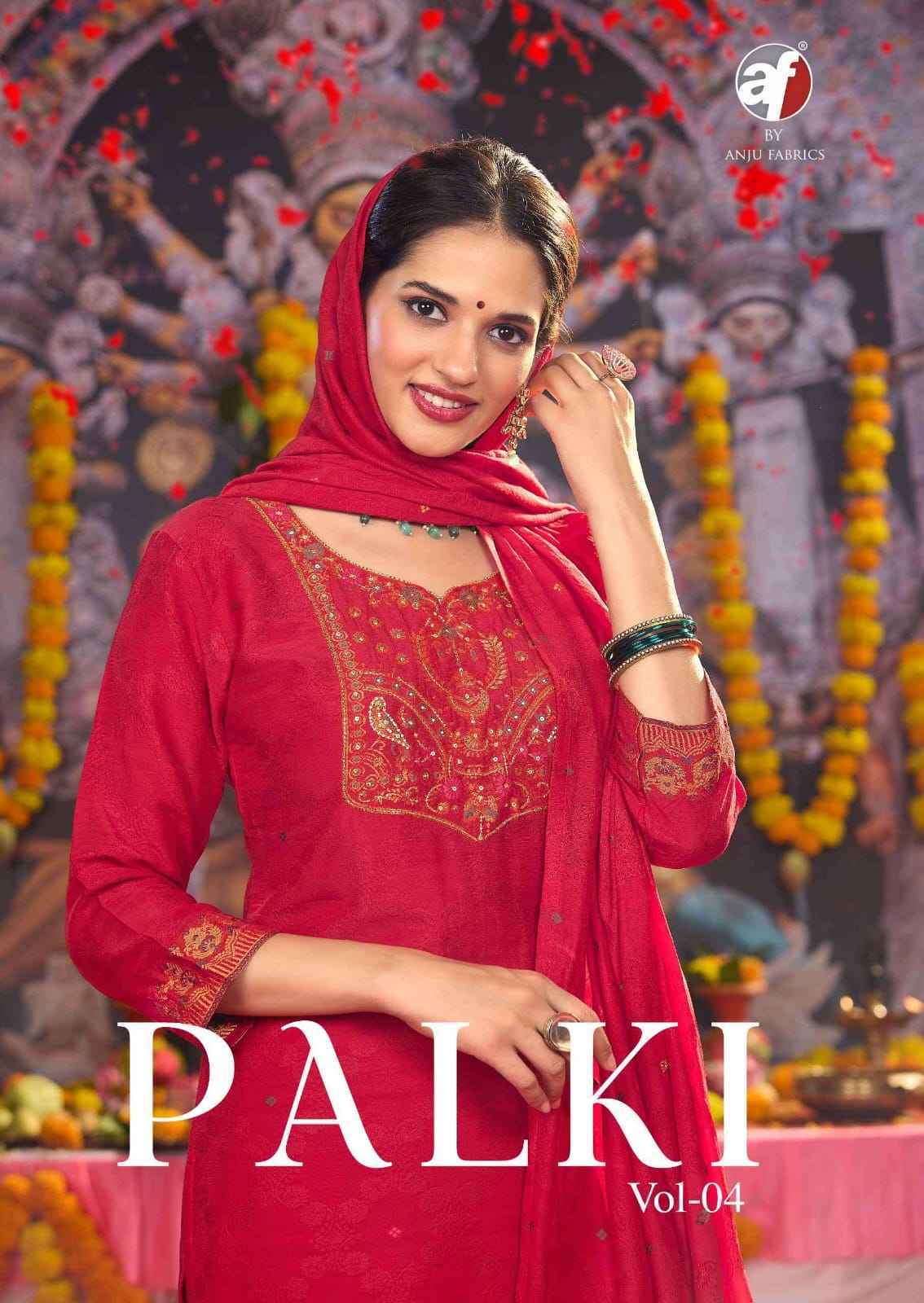 Anju Fabrics Palki Vol 4 Muslin Kurti Combo Set _ Surat Wholesale Market Price ( 6 Pcs catalog )