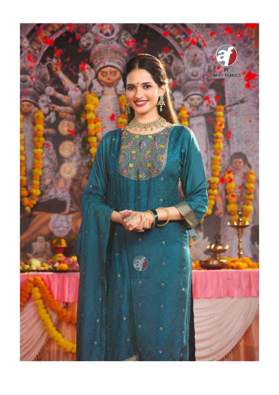 Anju Fabrics Palki Vol 4 Muslin Kurti Combo Set _ Surat Wholesale Market Price ( 6 Pcs catalog )