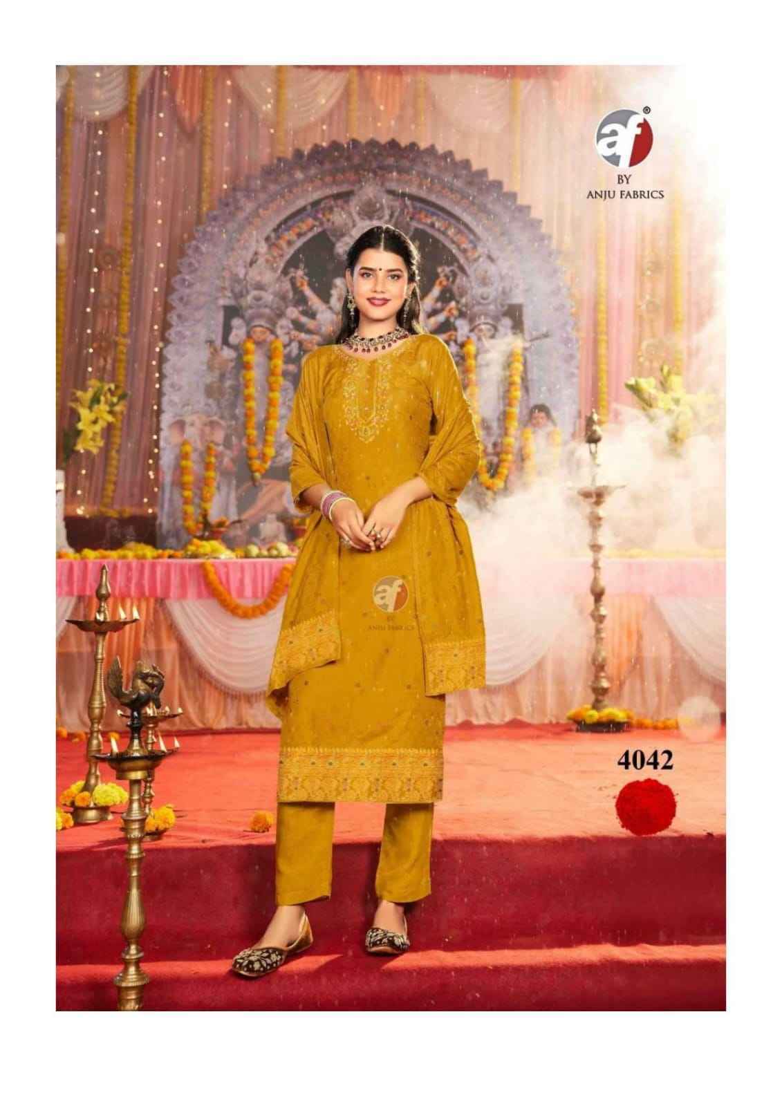 Anju Fabrics Palki Vol 4 Muslin Kurti Combo Set _ Surat Wholesale Market Price ( 6 Pcs catalog )
