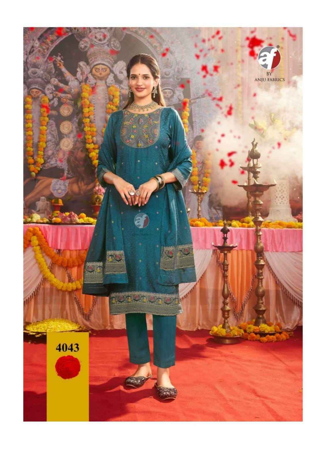 Anju Fabrics Palki Vol 4 Muslin Kurti Combo Set _ Surat Wholesale Market Price ( 6 Pcs catalog )