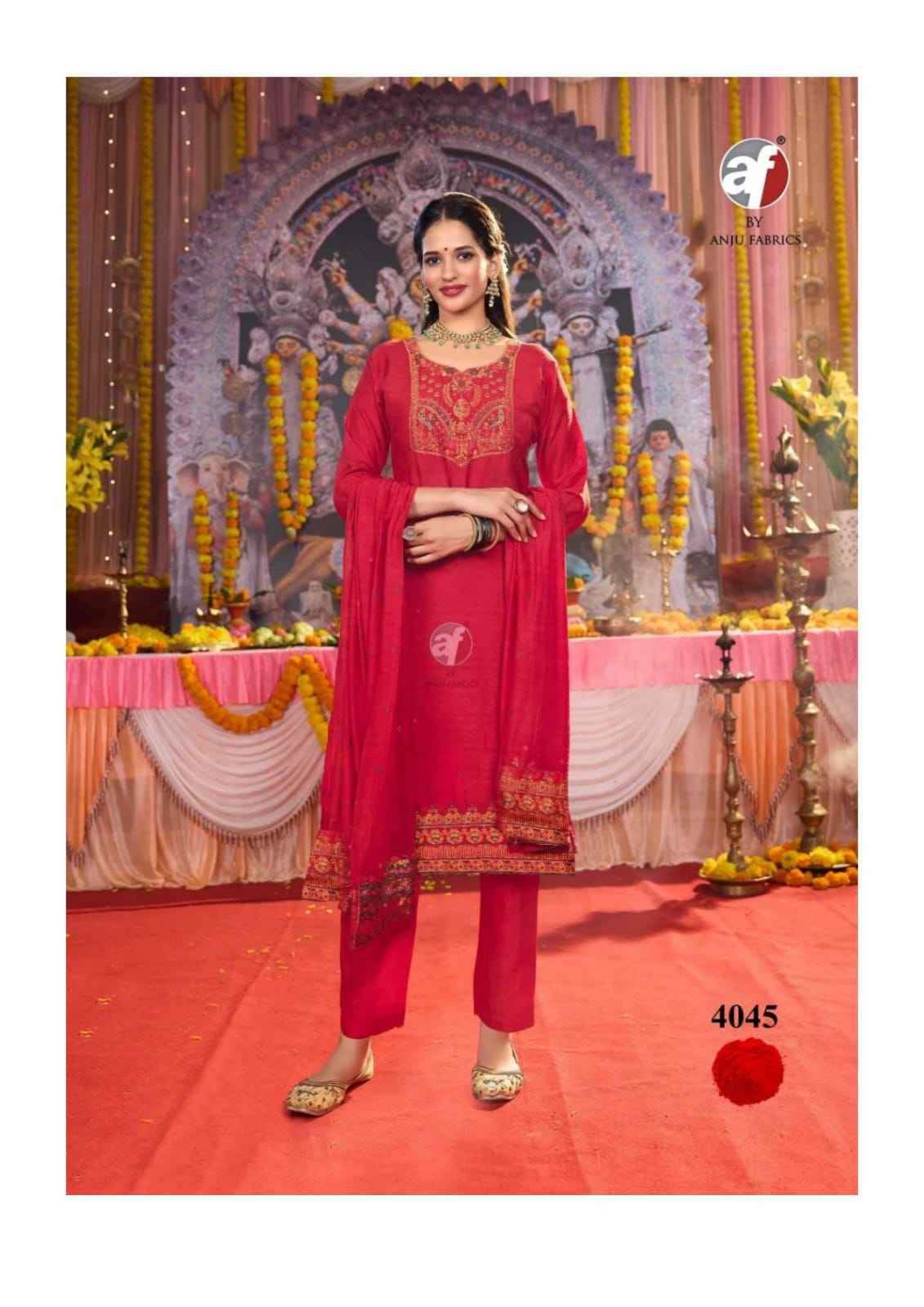 Anju Fabrics Palki Vol 4 Muslin Kurti Combo Set _ Surat Wholesale Market Price ( 6 Pcs catalog )