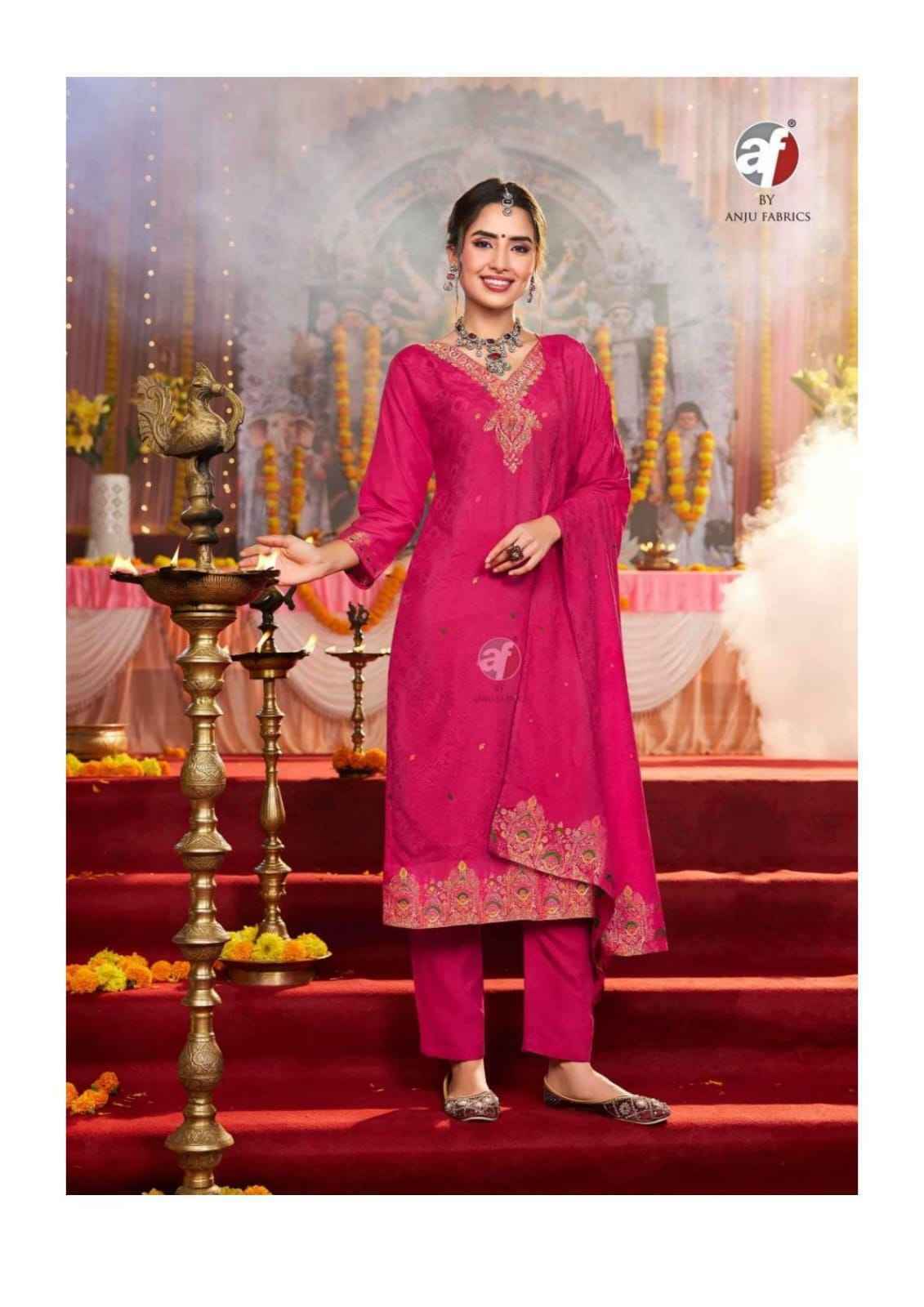 Anju Fabrics Palki Vol 4 Muslin Kurti Combo Set _ Surat Wholesale Market Price ( 6 Pcs catalog )