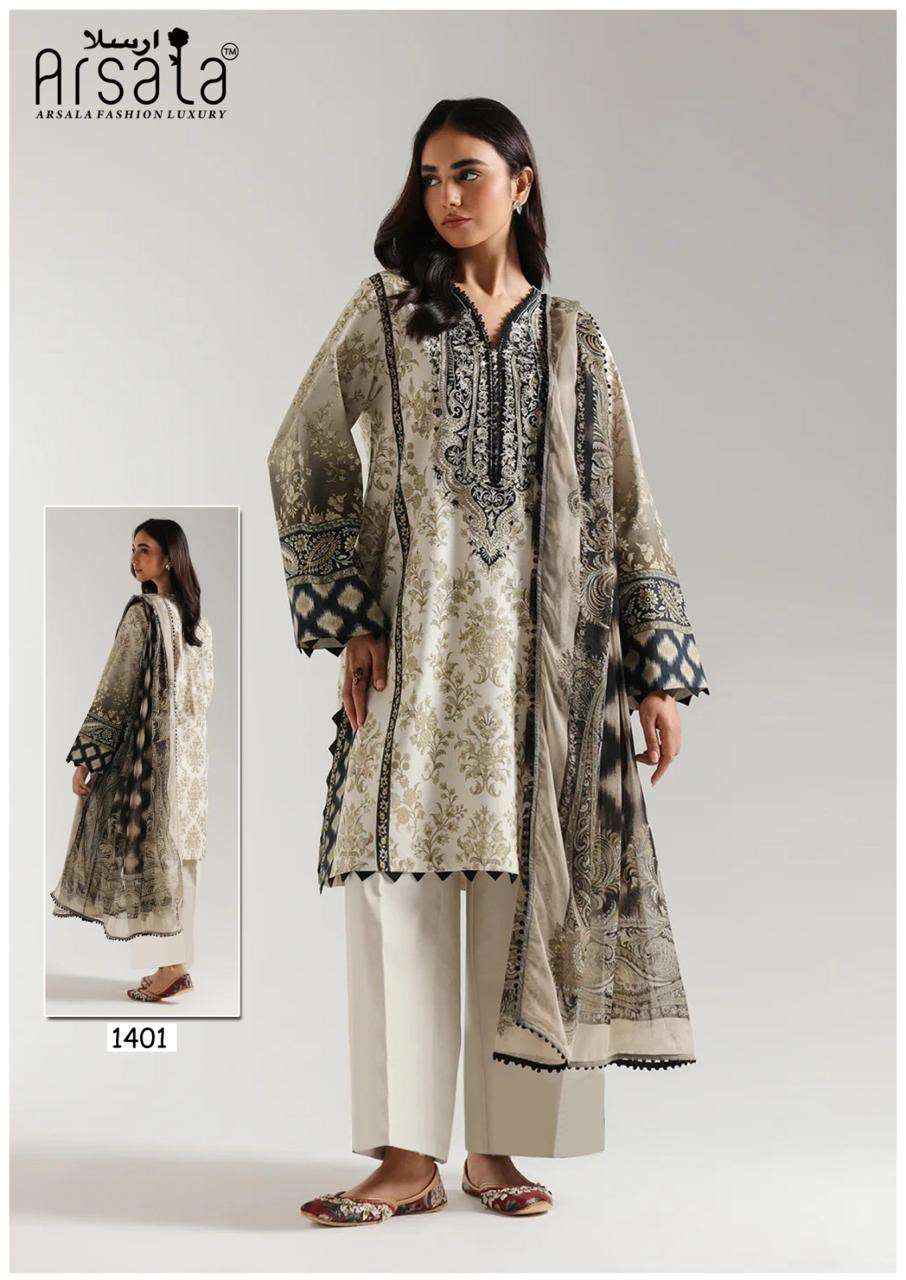 Arsala Amira Vol 14 Pakistani Designs Cotton Salwar Suit Wholesale Price ( 6 Pcs Catalogue )