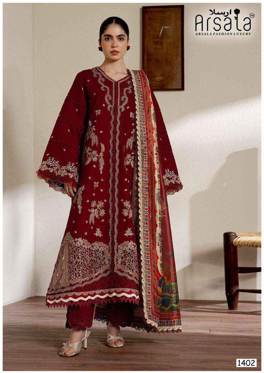 Arsala Amira Vol 14 Pakistani Designs Cotton Salwar Suit Wholesale Price ( 6 Pcs Catalogue )