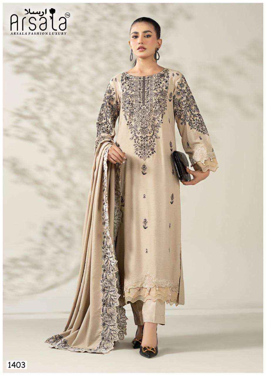 Arsala Amira Vol 14 Pakistani Designs Cotton Salwar Suit Wholesale Price ( 6 Pcs Catalogue )