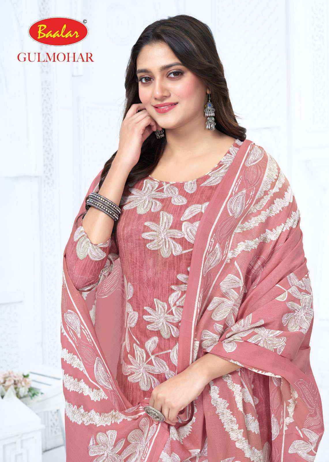 Baalar Gulmohar Vol 5 Lawn Cotton Salwar Suit _ Surat Wholesale Market Price ( 12 Pcs Catalog )
