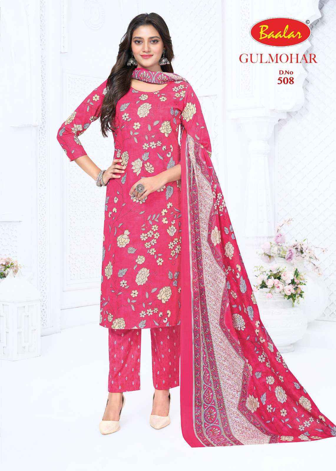 Baalar Gulmohar Vol 5 Lawn Cotton Salwar Suit _ Surat Wholesale Market Price ( 12 Pcs Catalog )