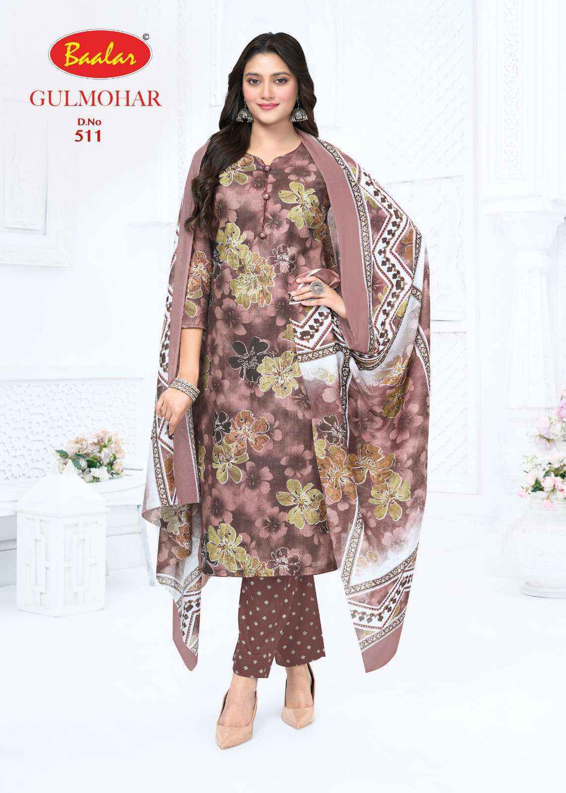 Baalar Gulmohar Vol 5 Lawn Cotton Salwar Suit _ Surat Wholesale Market Price ( 12 Pcs Catalog )
