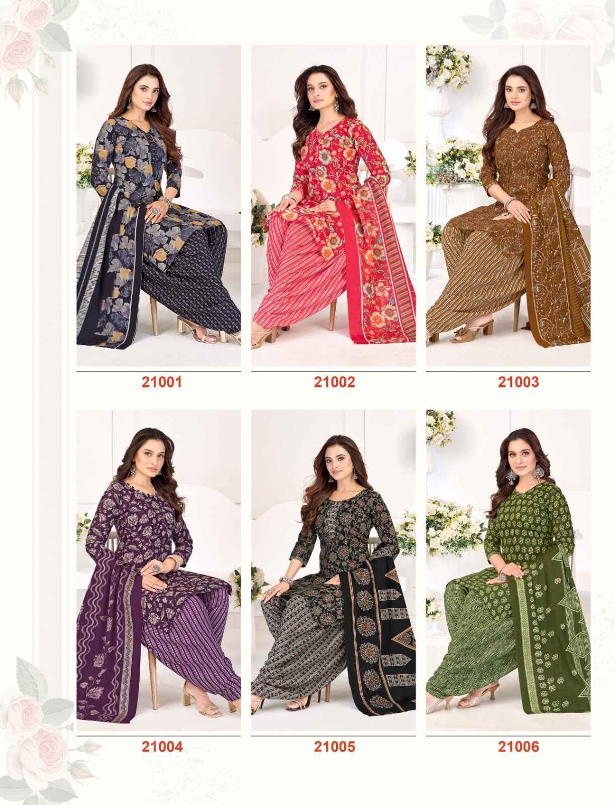 Balaji Sofiyana Vol 21 Readymade Cotton Dress _ Surat Wholesale Market Price ( 12 Pcs Catalog )