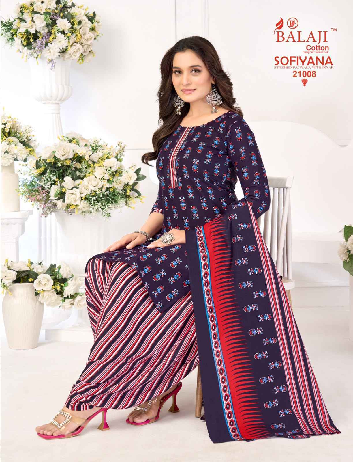 Balaji Sofiyana Vol 21 Readymade Cotton Dress _ Surat Wholesale Market Price ( 12 Pcs Catalog )