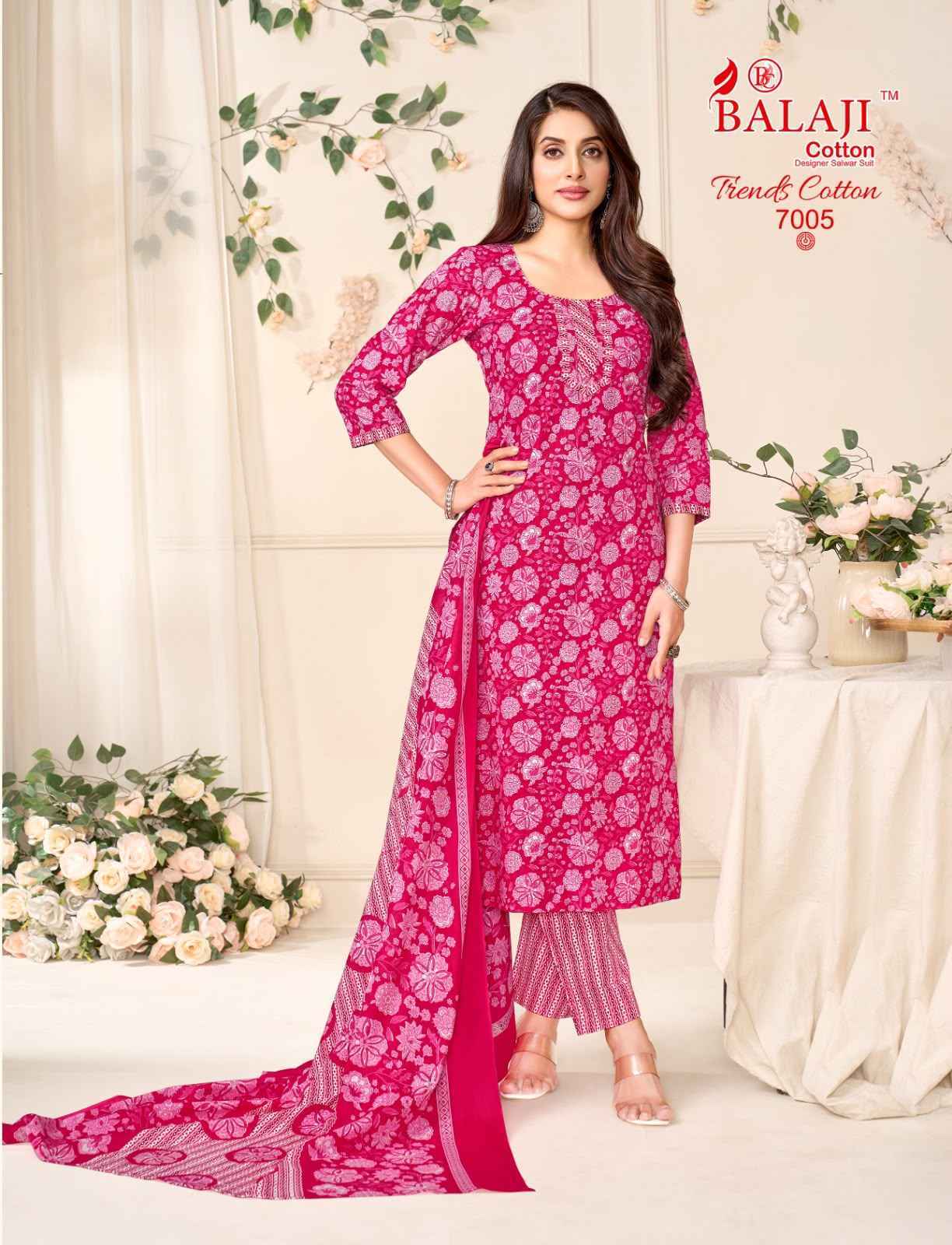 Balaji Trends Cotton Vol 7 Readymade Cotton Dress _ Surat Wholesale Price ( 10 Pcs Catalog )