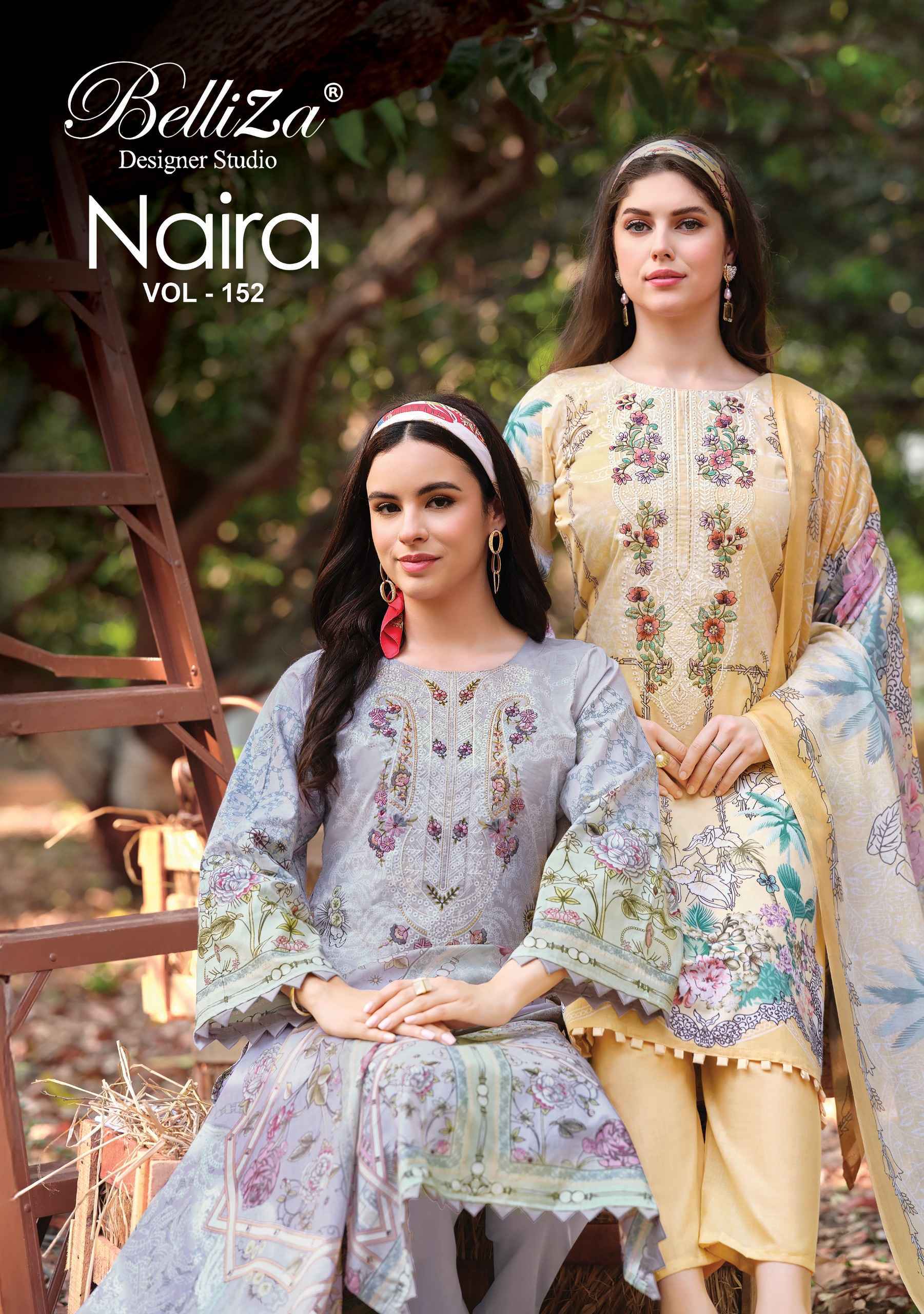 Belliza Naira Vol 152 Cotton Dress Material 8 Pcs Catalog Wholesale