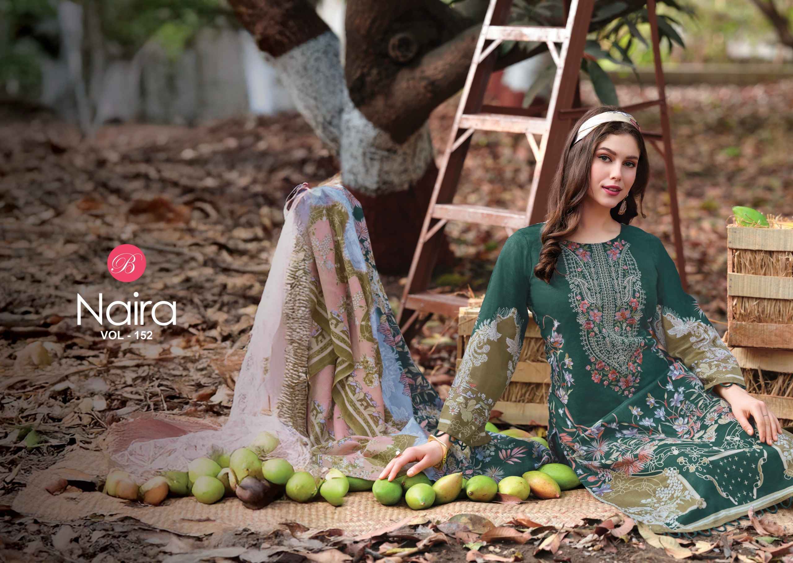 Belliza Naira Vol 152 Cotton Dress Material 8 Pcs Catalog Wholesale