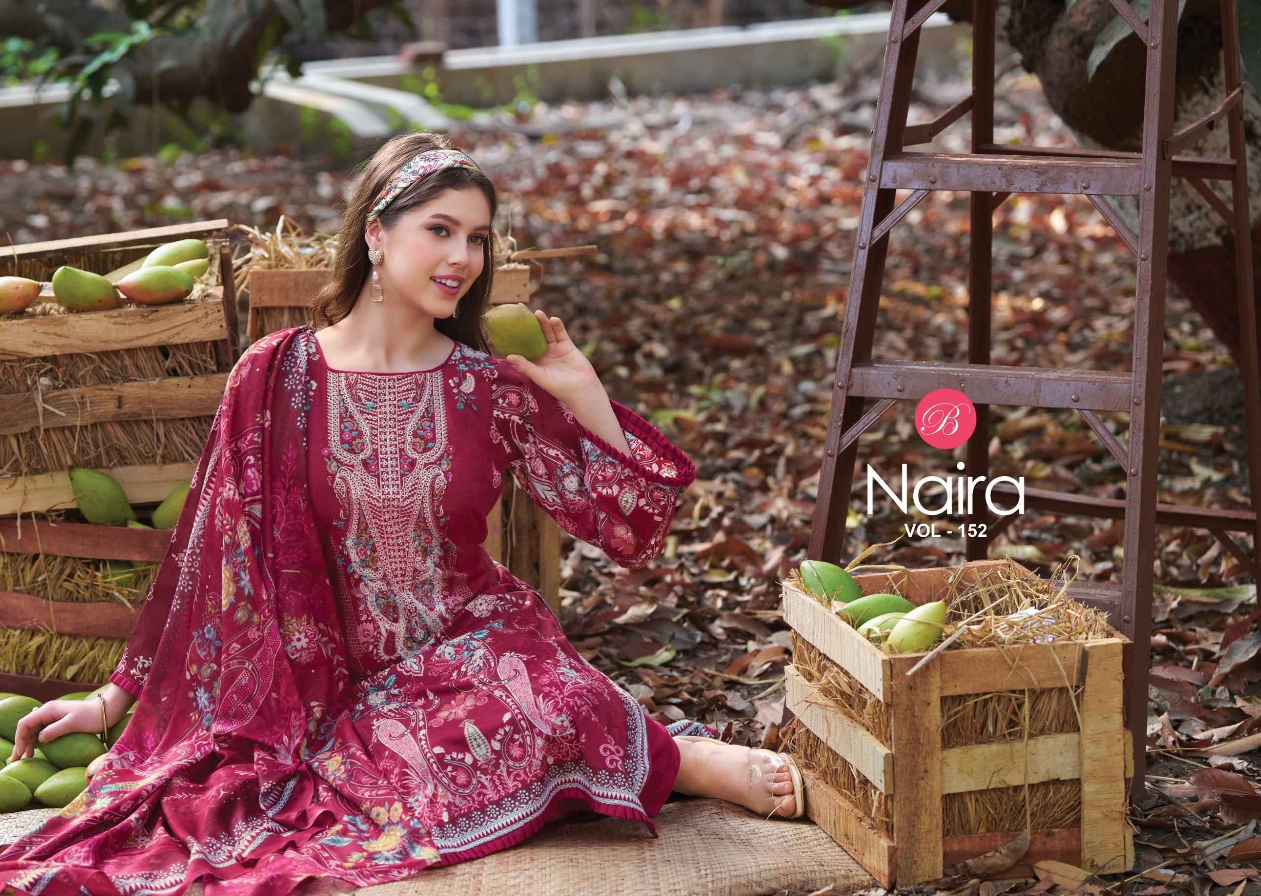 Belliza Naira Vol 152 Cotton Dress Material 8 Pcs Catalog Wholesale