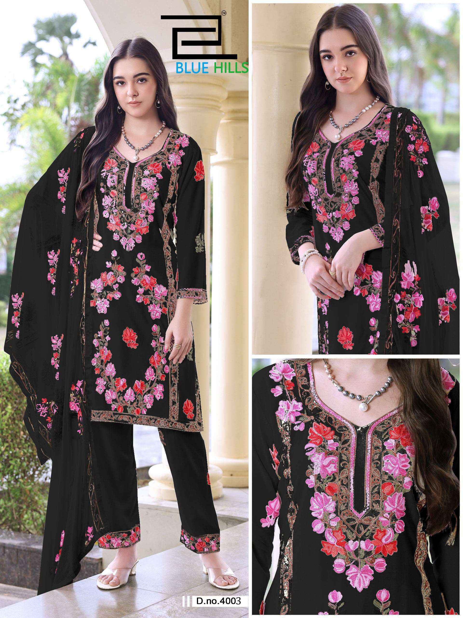 Blue Hills Amanat Rayon Kurti Combo Set _ Surat Wholesale Market Price ( 4 Pcs Catalog )
