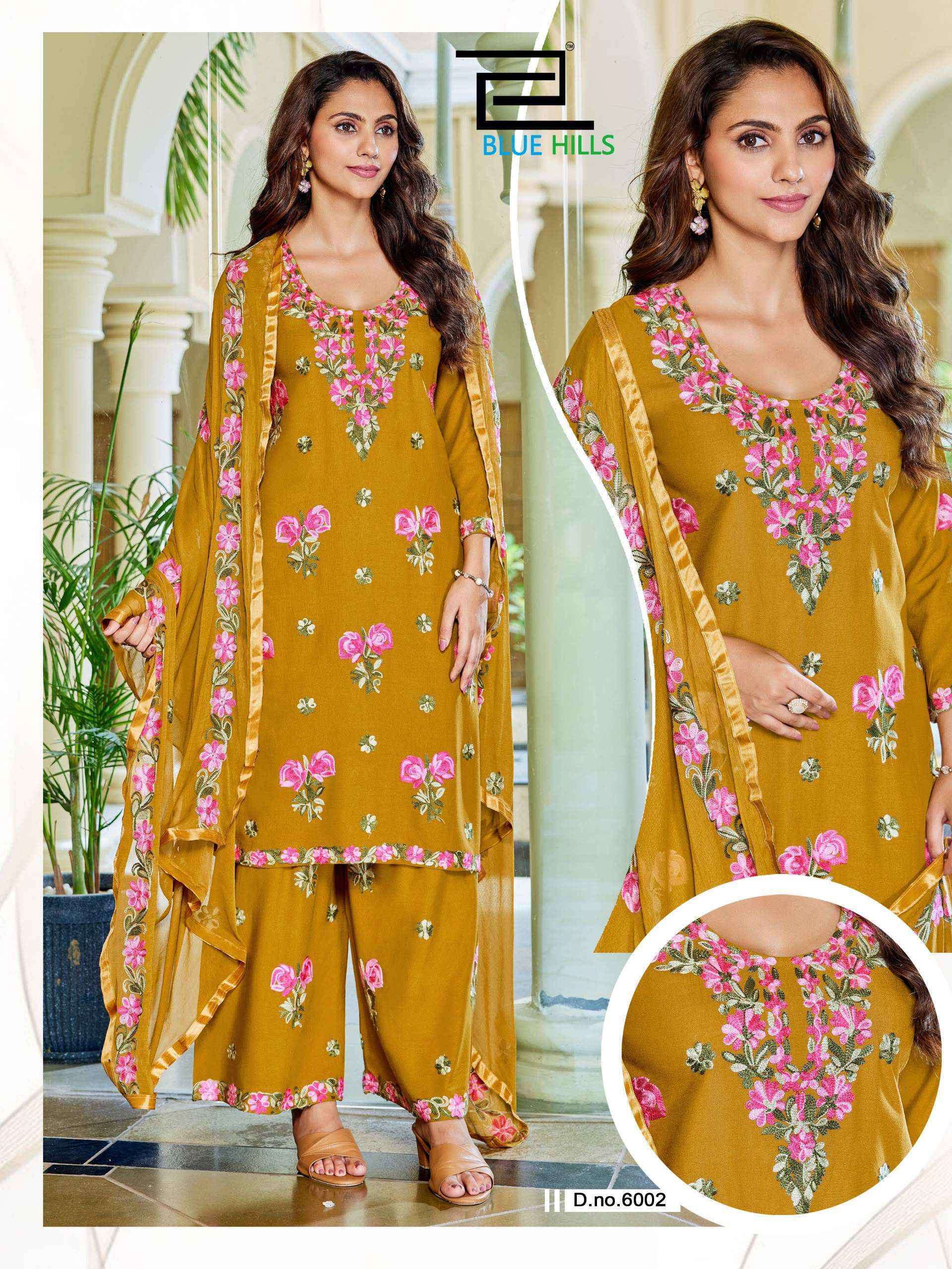 Blue Hills Jannat Vol 3 Rayon Kurti Combo Surat Wholesale Market ( 4 pcs Catalogue )