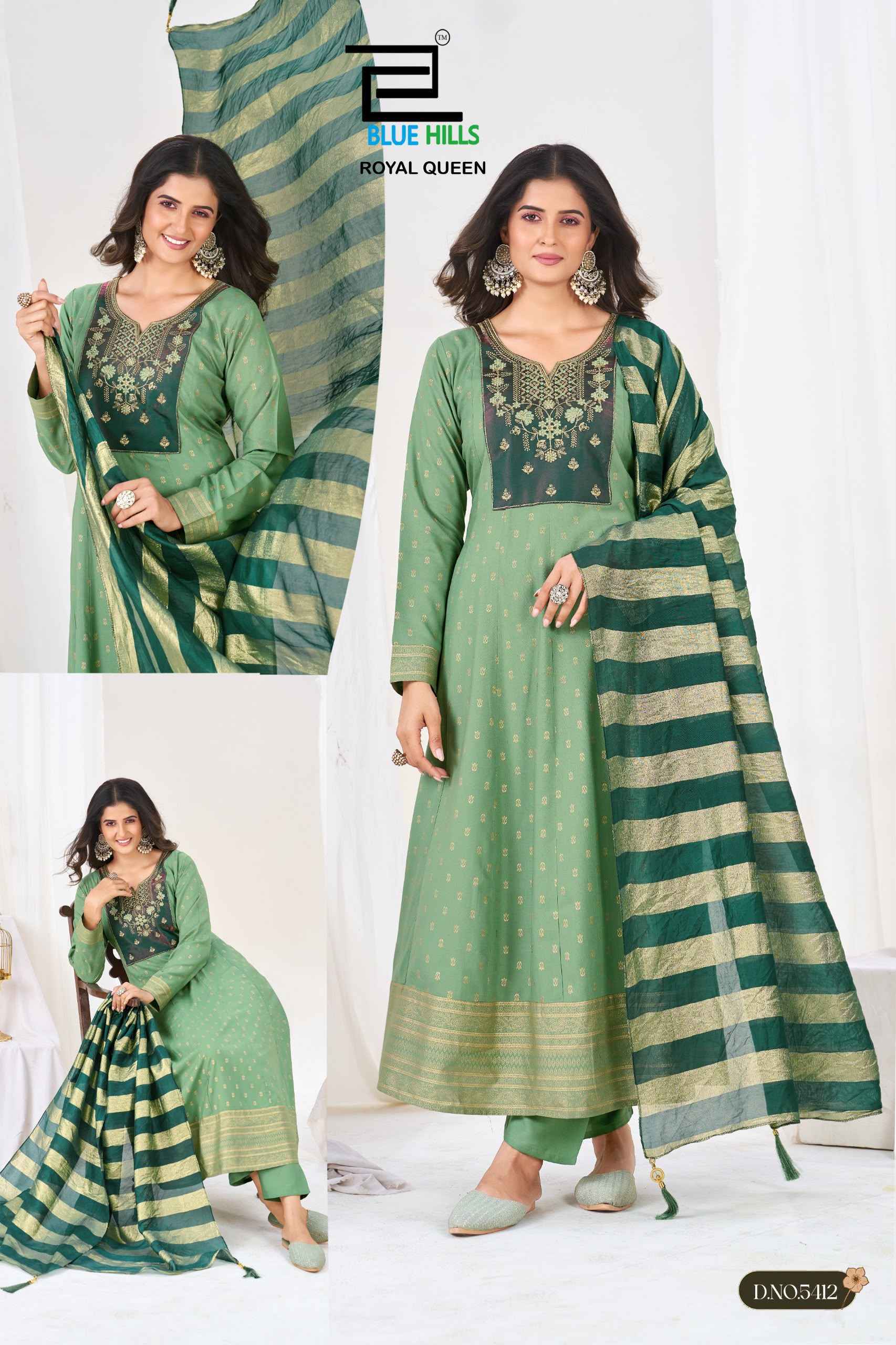 Blue Hills Royal Queen Rayon Kurti Combo _ Surat Wholesale Price ( 6 Pcs Catalog )