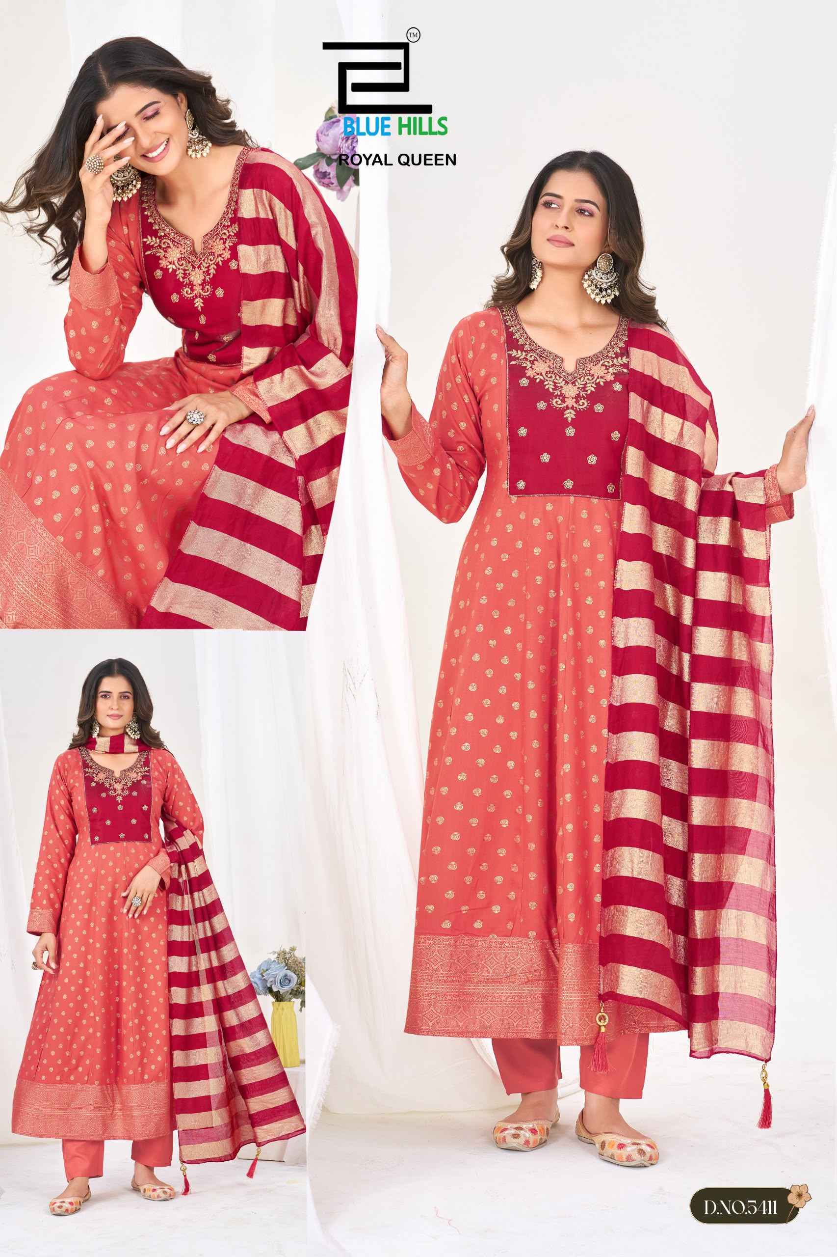 Blue Hills Royal Queen Rayon Kurti Combo _ Surat Wholesale Price ( 6 Pcs Catalog )