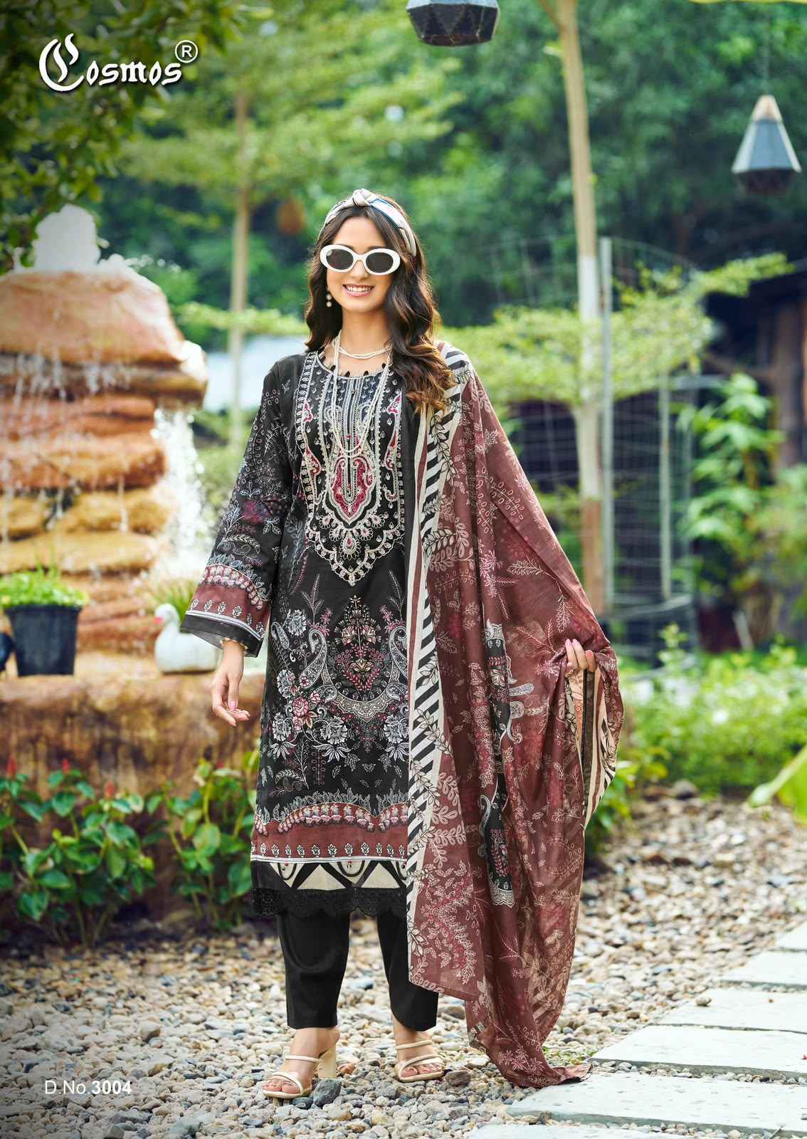 Cosmos Jazmin Vol 3 Lawn Cotton Salwar Suit _ Surat Wholesale Market Price ( 6 Pcs Catalog )