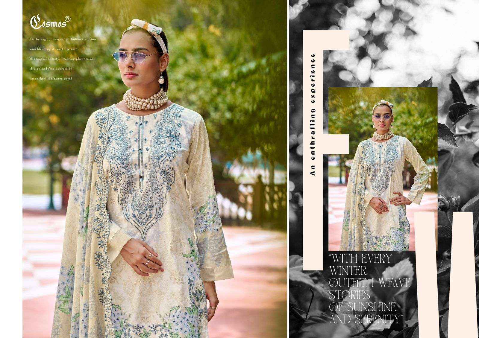 Cosmos Needle Wonder Vol 3 Pakistani Lawn Cotton Suits Surat Wholesaler ( 8 Pcs Catalogue )