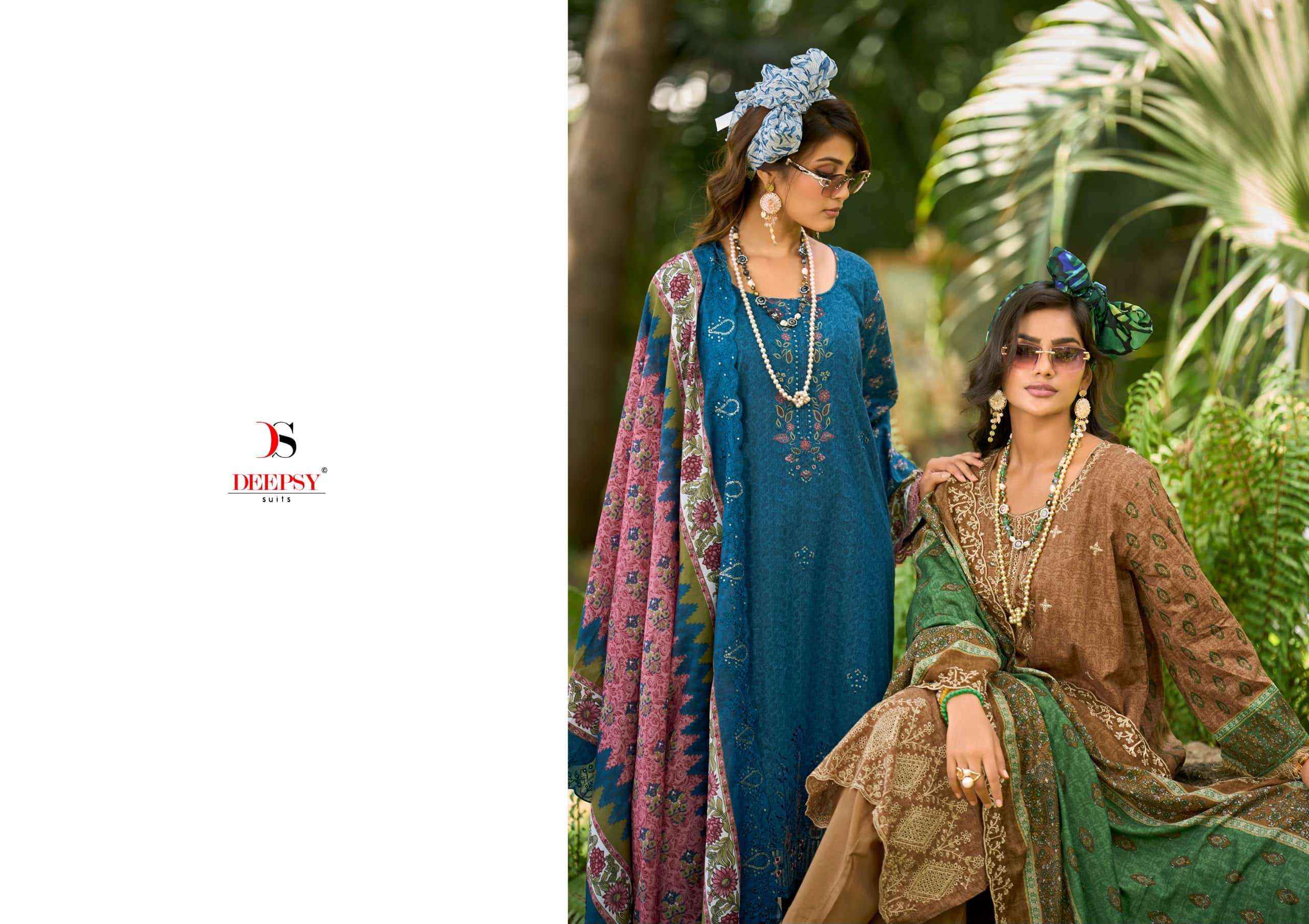 Deepsy Bin Saeed Lawn Collection Vol 22 Cotton Pakistani Suit Surat Wholesale Price ( 8 Pcs Catalogue )