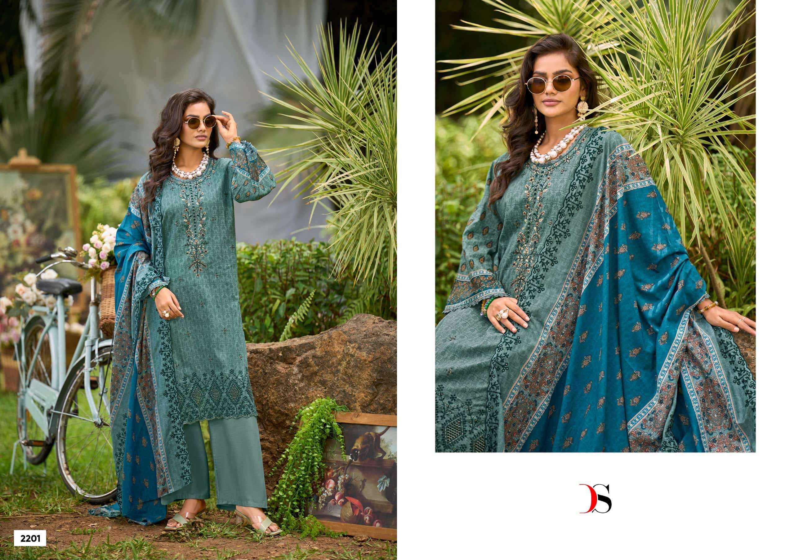 Deepsy Bin Saeed Lawn Collection Vol 22 Cotton Pakistani Suit Surat Wholesale Price ( 8 Pcs Catalogue )