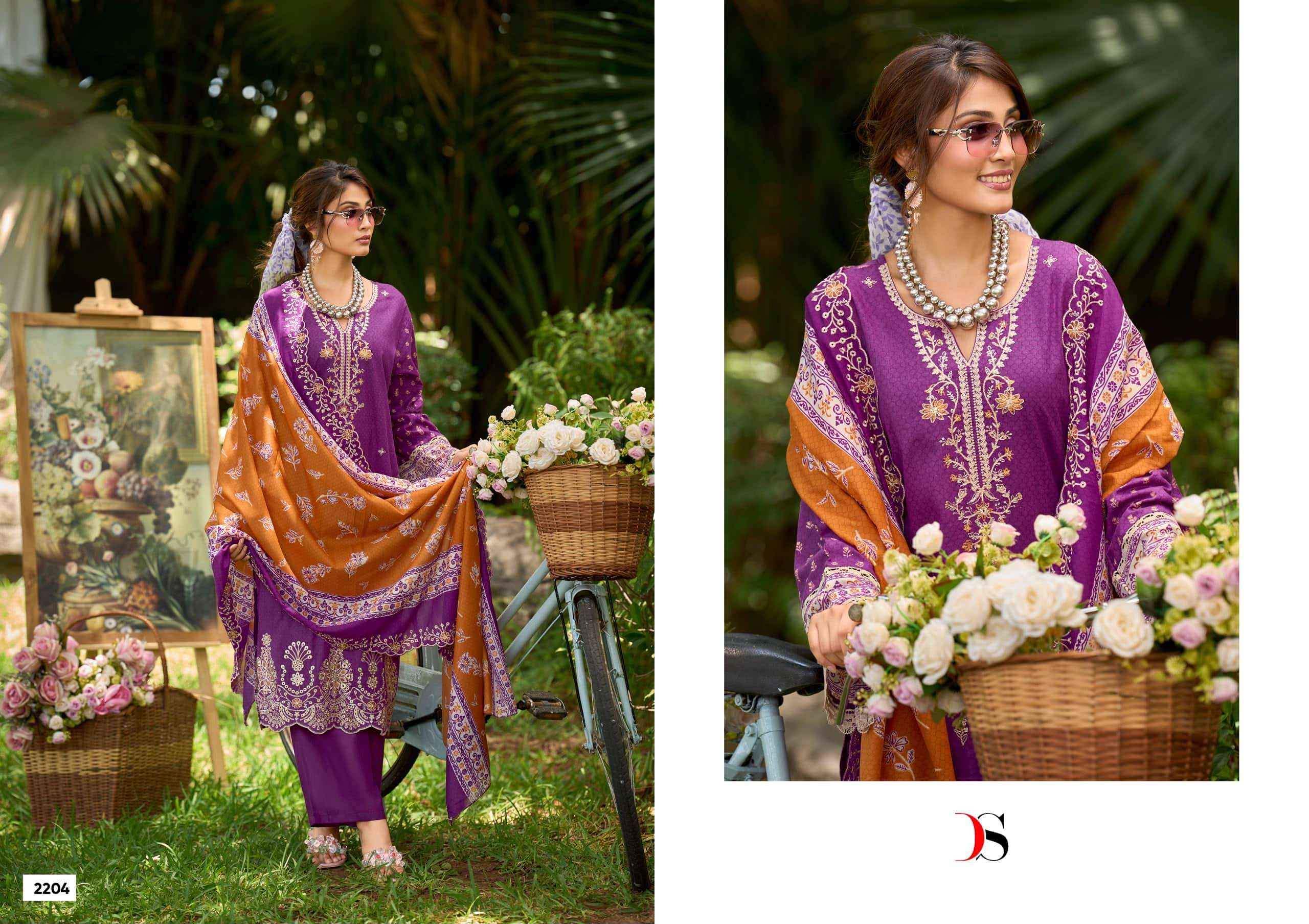 Deepsy Bin Saeed Lawn Collection Vol 22 Cotton Pakistani Suit Surat Wholesale Price ( 8 Pcs Catalogue )