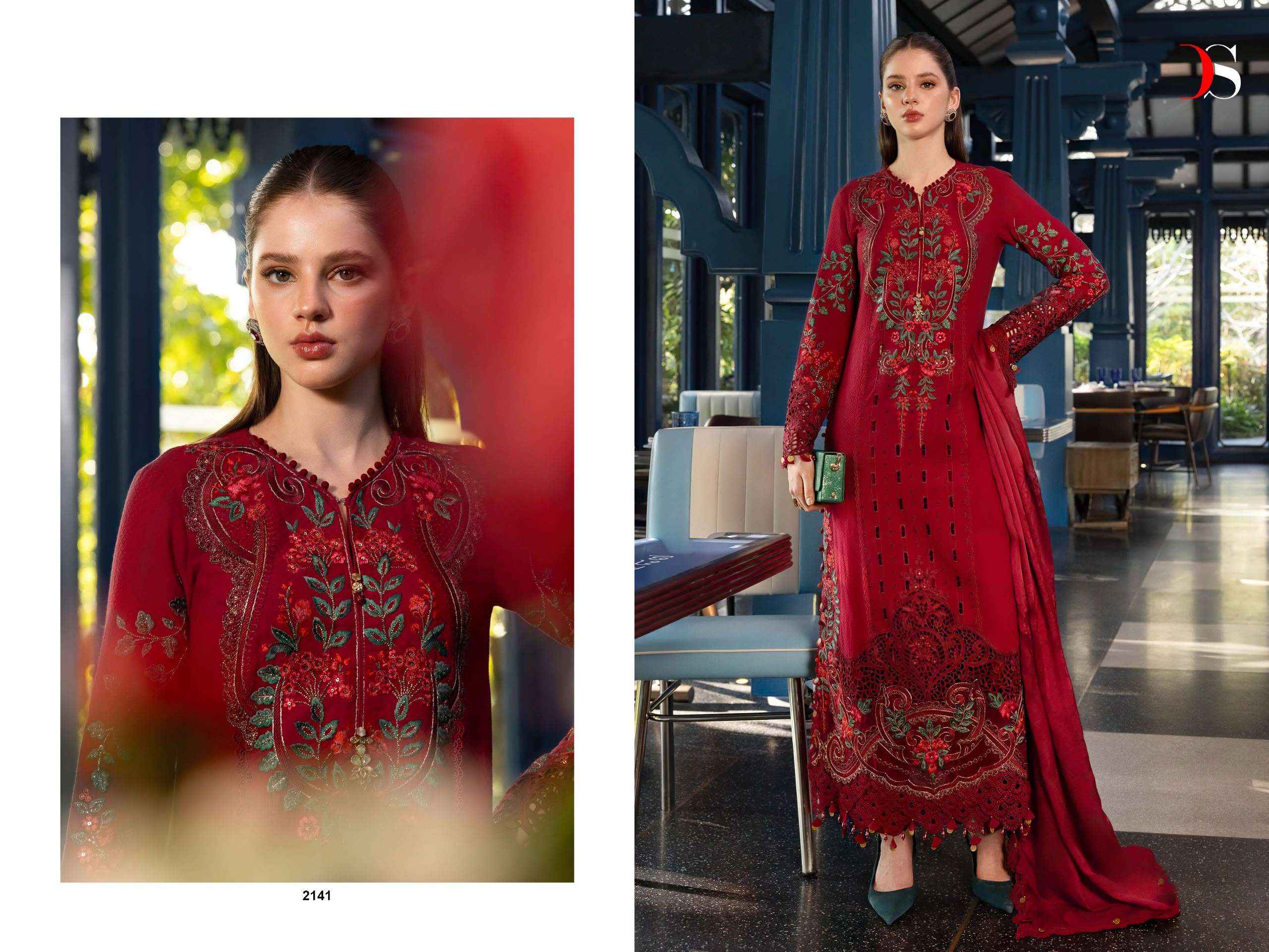 Deepsy Maria B Embroidered Vol 6 Cotton Pakistani Dress Material Wholesale Surat ( 4 pcs Catalogue )
